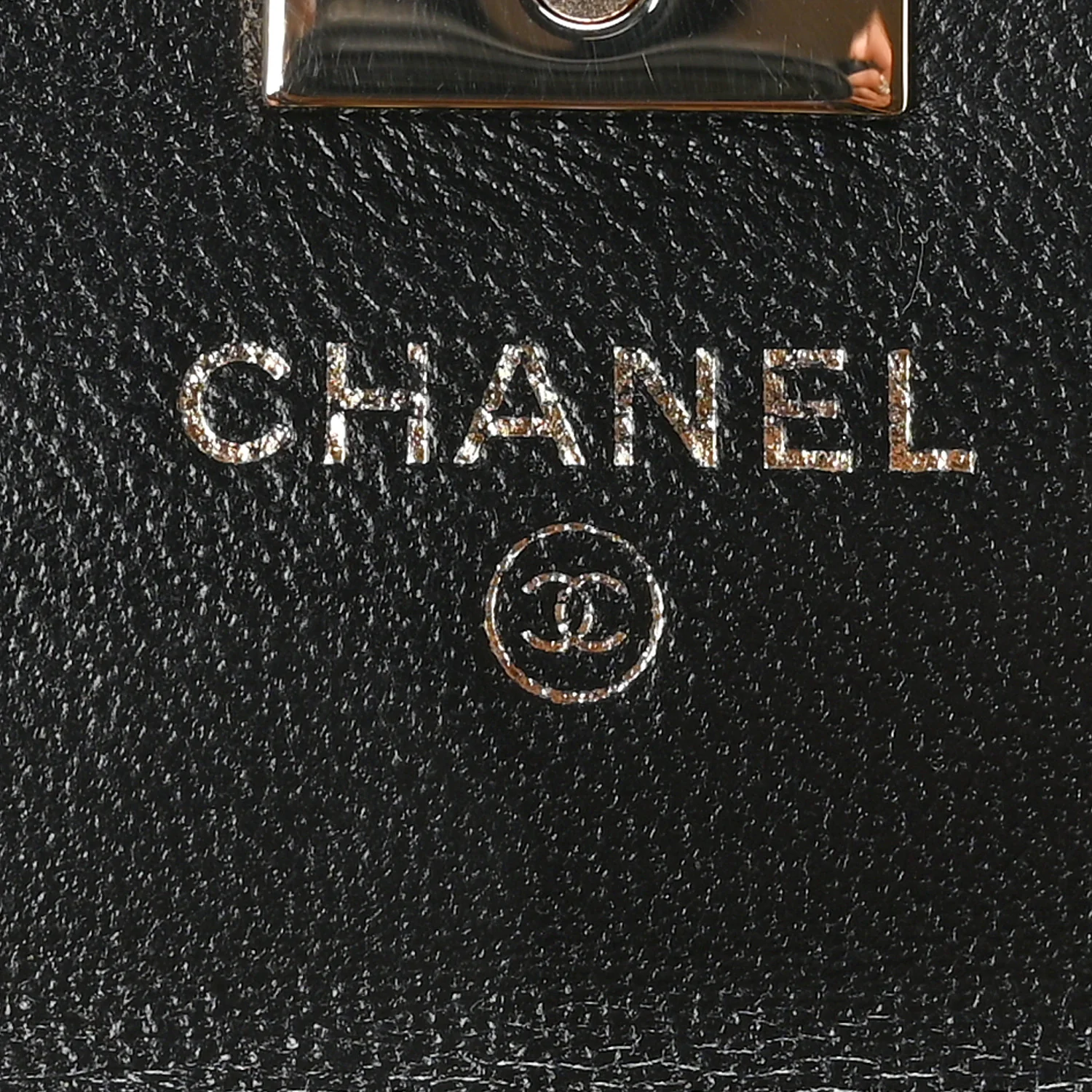 Lambskin Quilted Trendy CC Card Holder On Chain Black - Image 11