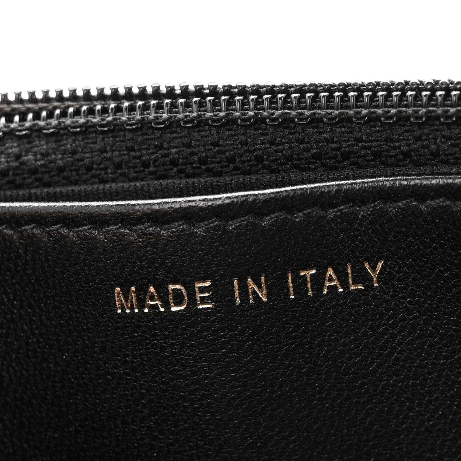 Lambskin Quilted Trendy CC Wallet On Chain WOC Black - Image 7