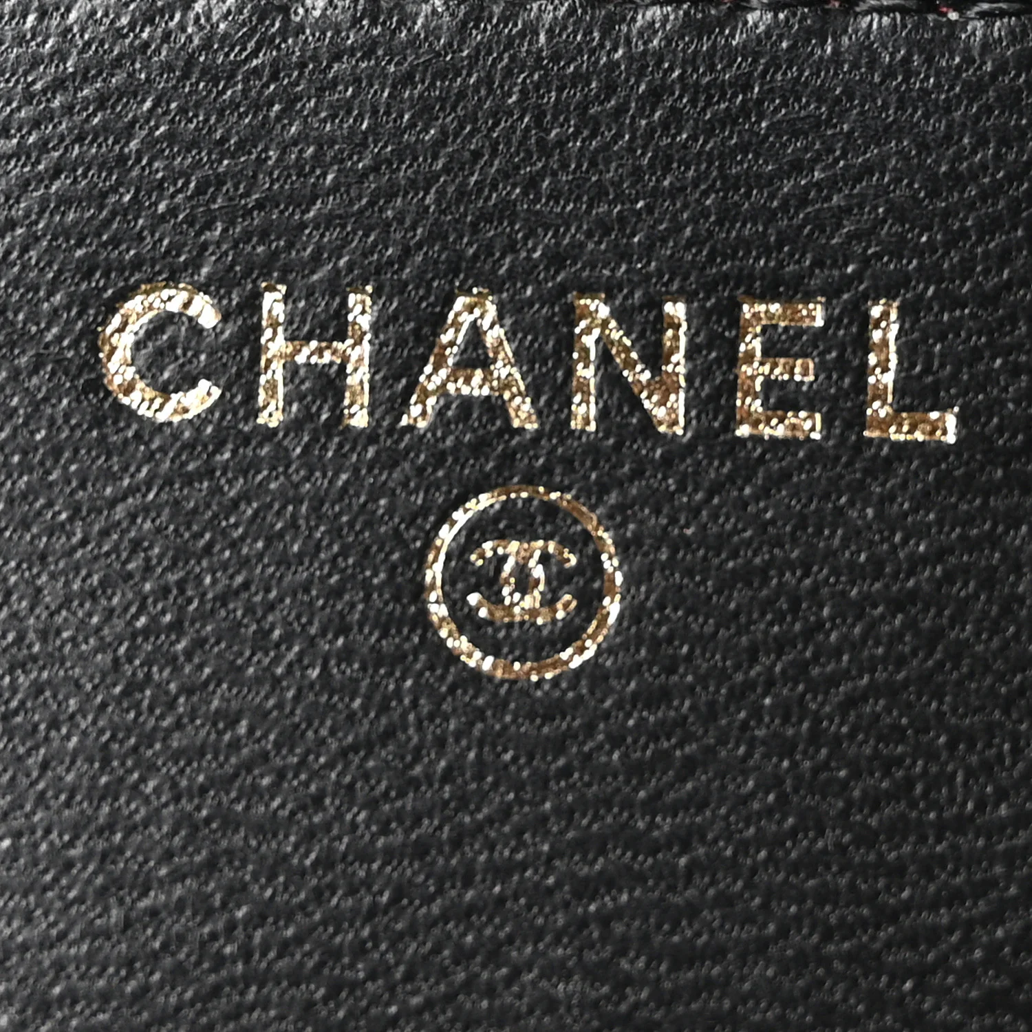 Lambskin Quilted Trendy CC Wallet On Chain WOC Black - Image 6