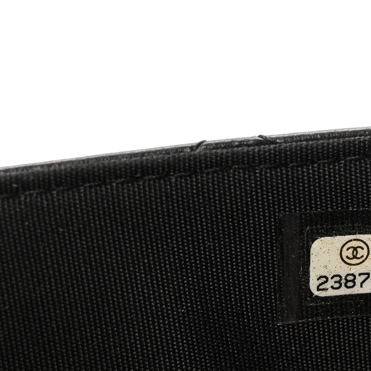 Lambskin Quilted Trendy CC Wallet On Chain WOC Black - Image 8