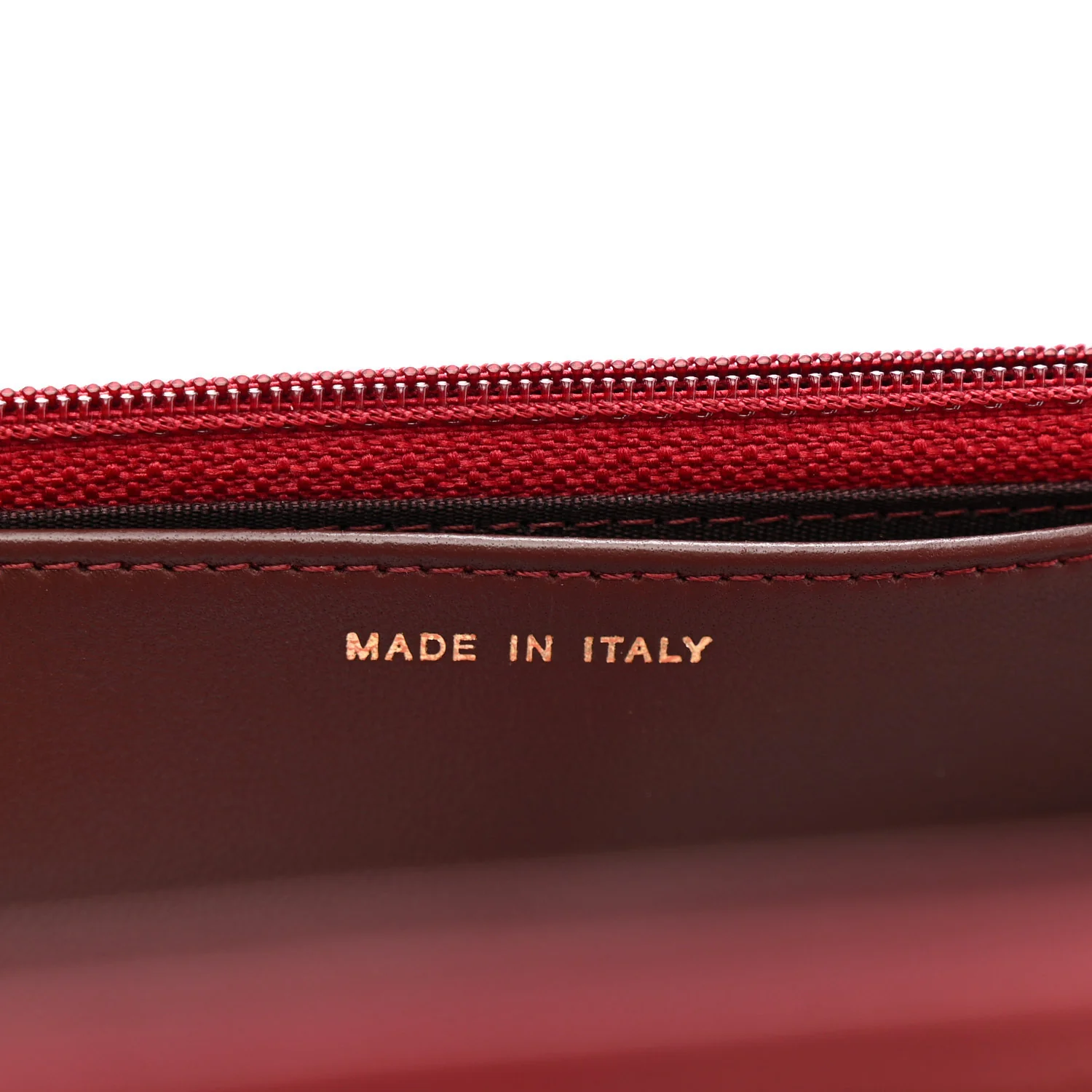 Lambskin Quilted Trendy CC Wallet On Chain WOC Red - Image 7