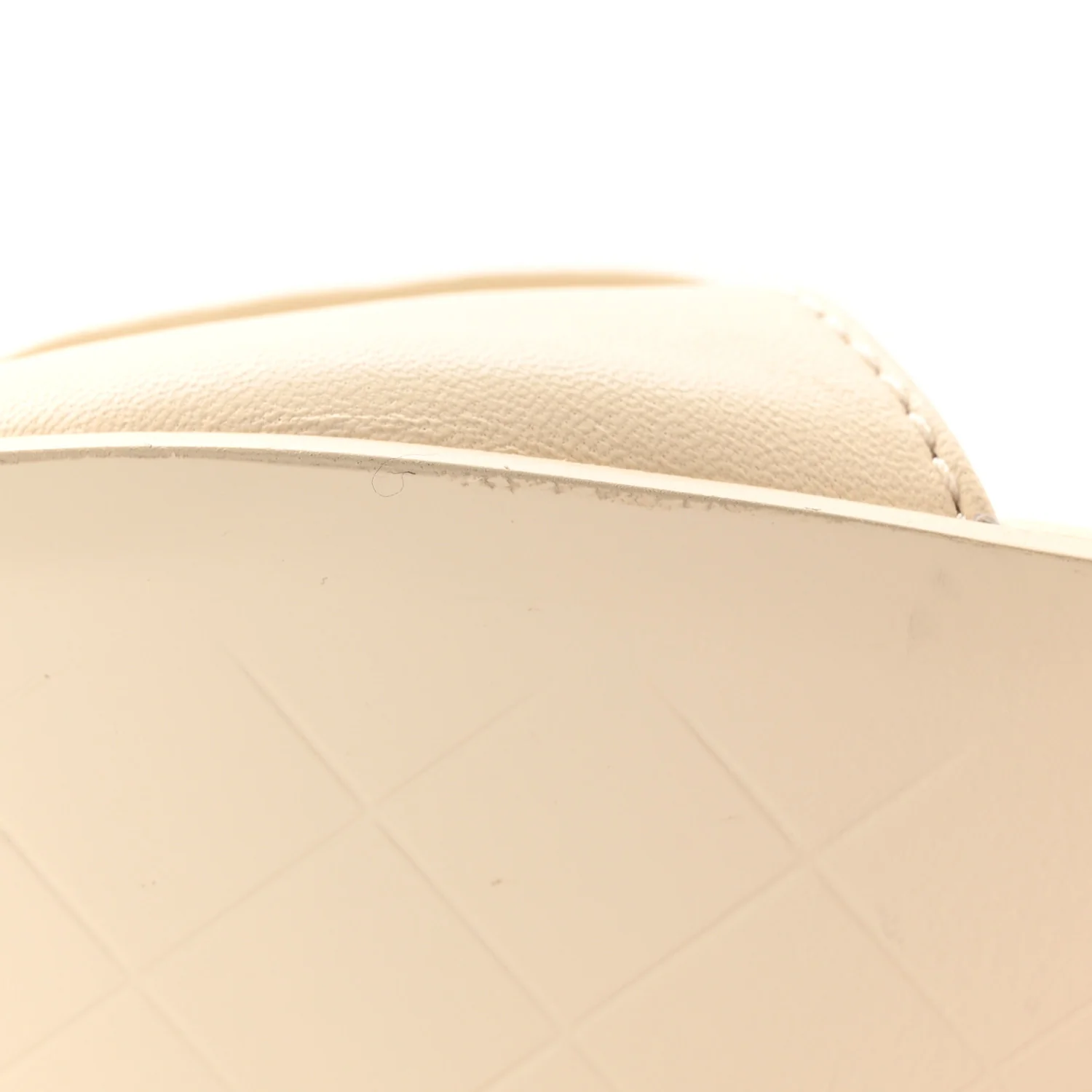 Lambskin Quilted Turnlock Flat Mules 39 Light Beige - Image 11