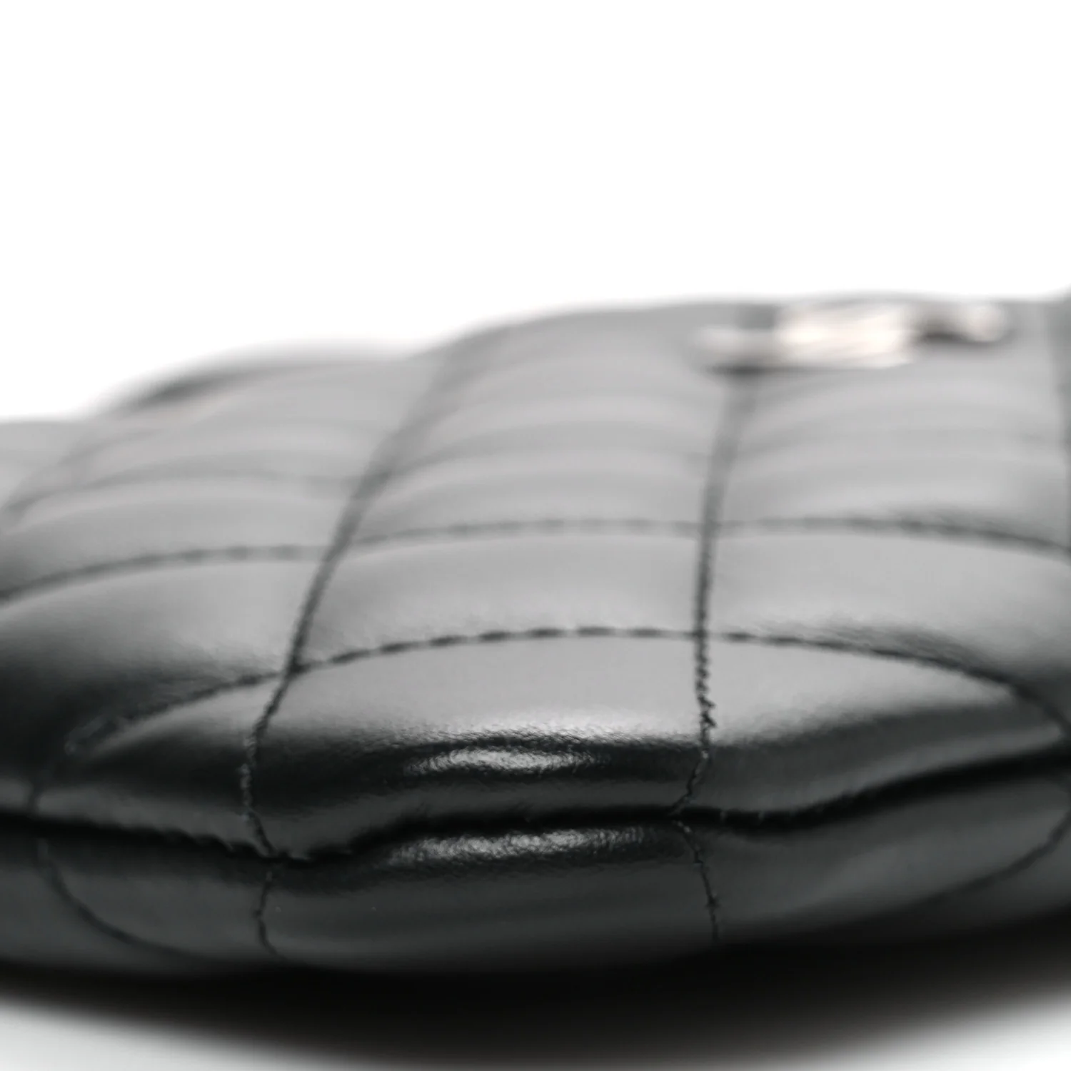 Lambskin Quilted Uniform Crossbody Bag Black - Image 10