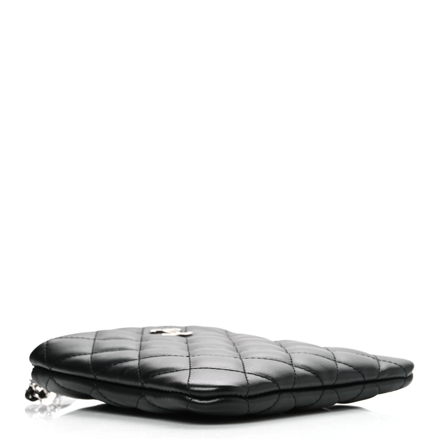 Lambskin Quilted Uniform Crossbody Bag Black - Image 4