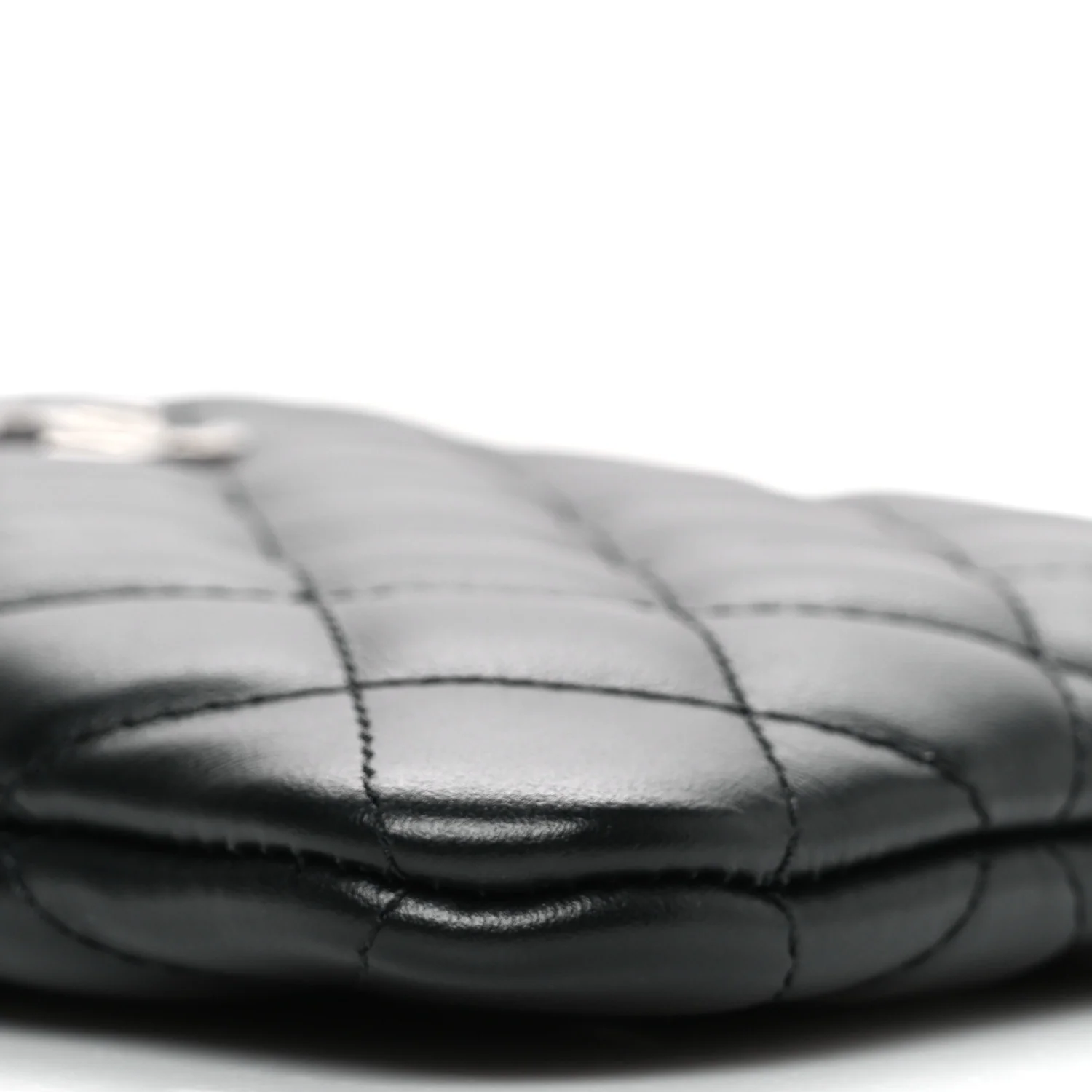 Lambskin Quilted Uniform Crossbody Bag Black - Image 9