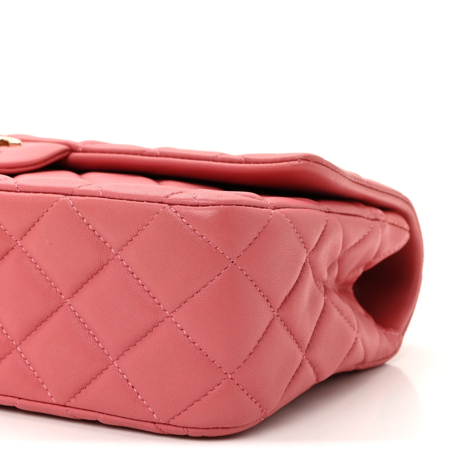 Lambskin Quilted Valentine Charms Medium Single Flap Pink - Image 10