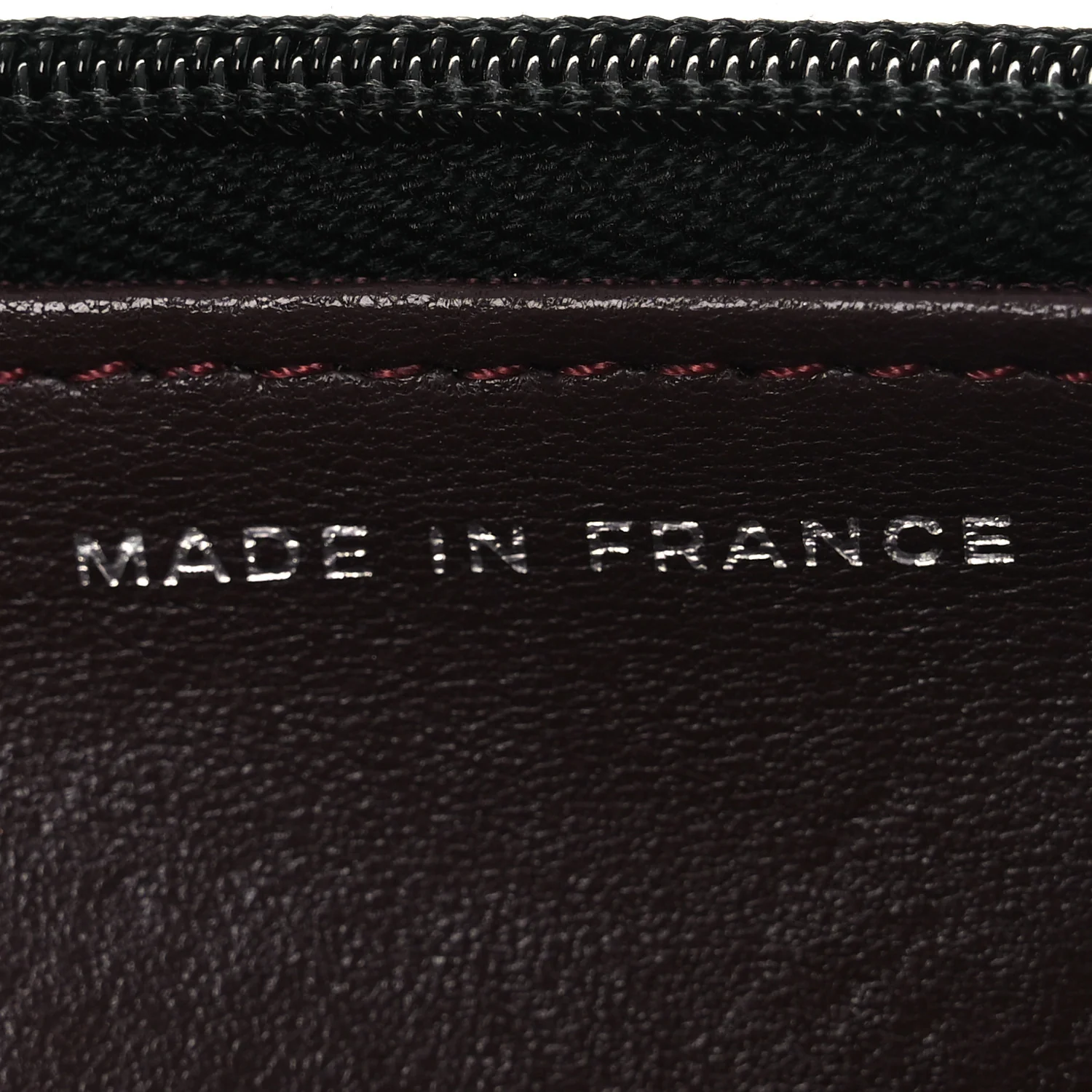 Lambskin Quilted Wallet On Chain WOC Black - Image 7