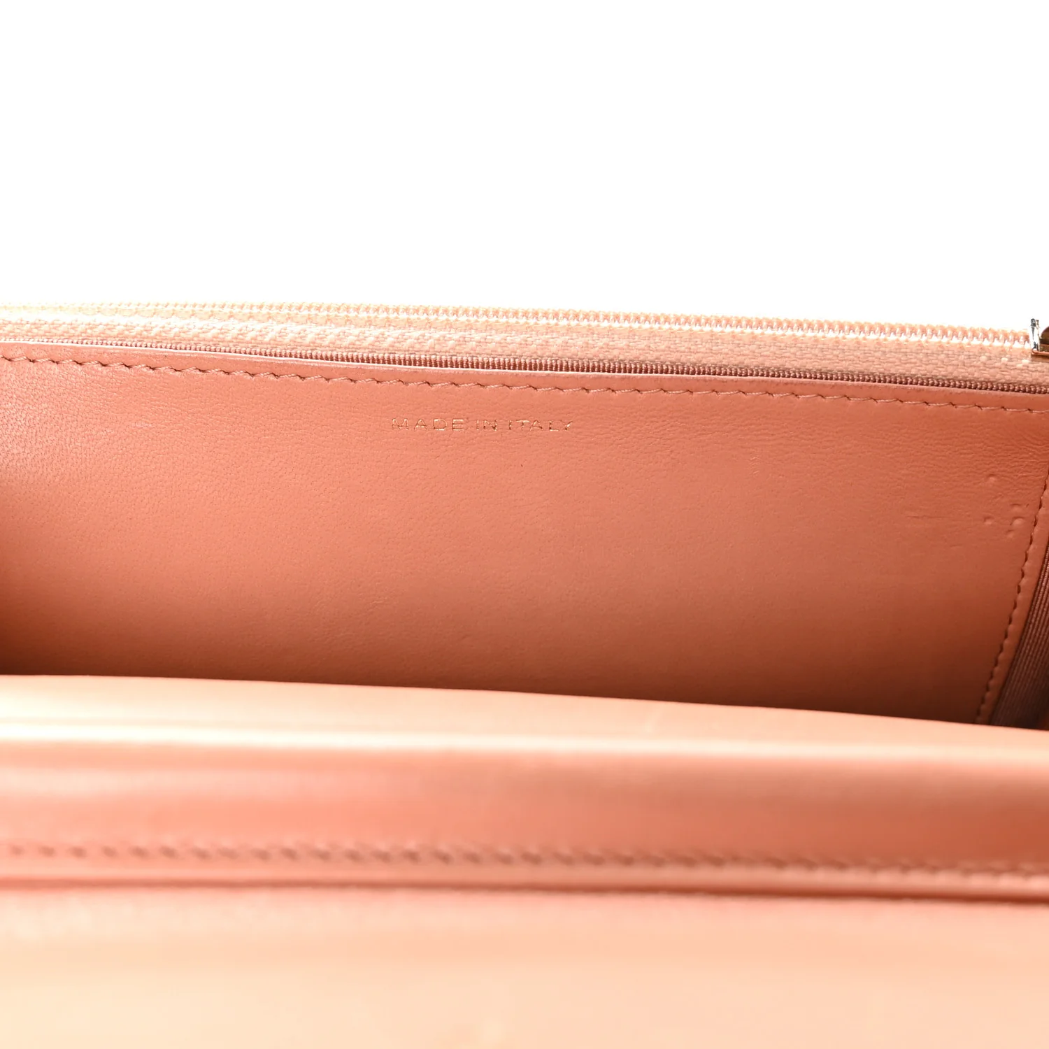 Lambskin Quilted Wallet on Chain WOC Salmon Pink - Image 7