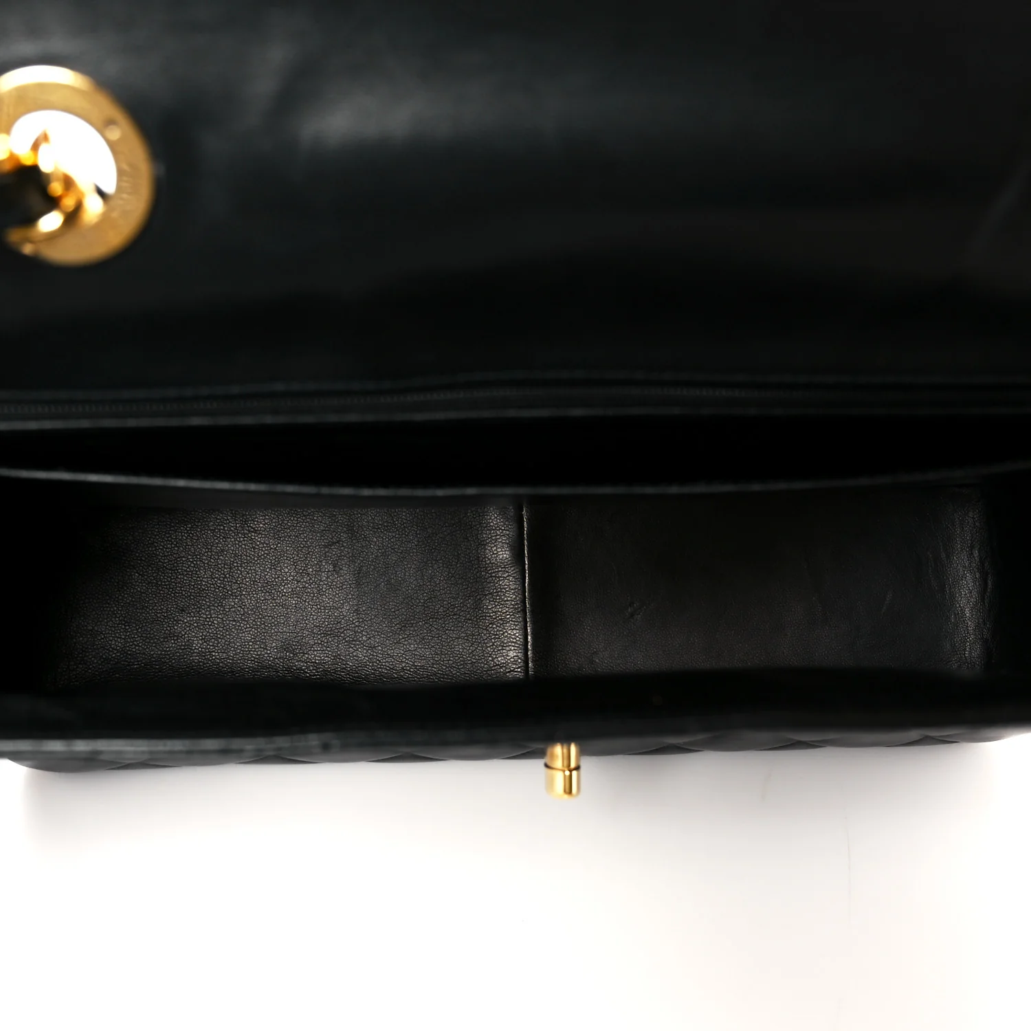 Lambskin Quilted XL Jumbo Single Flap Black - Image 5