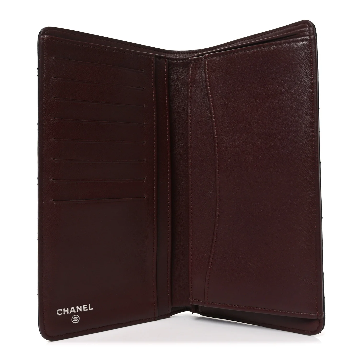 Lambskin Quilted Yen Wallet Black - Image 5