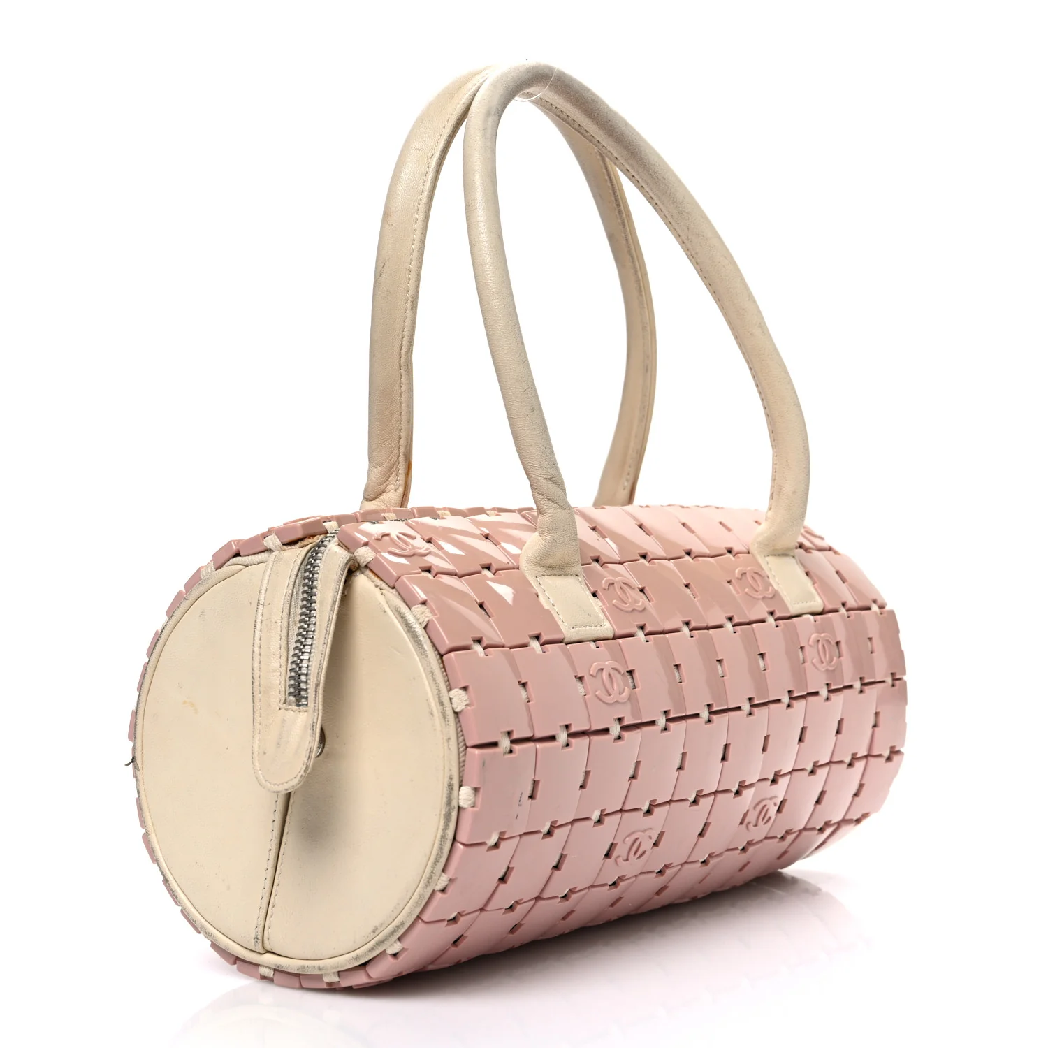 Lambskin Resin Tile Bowler Pink - Image 3