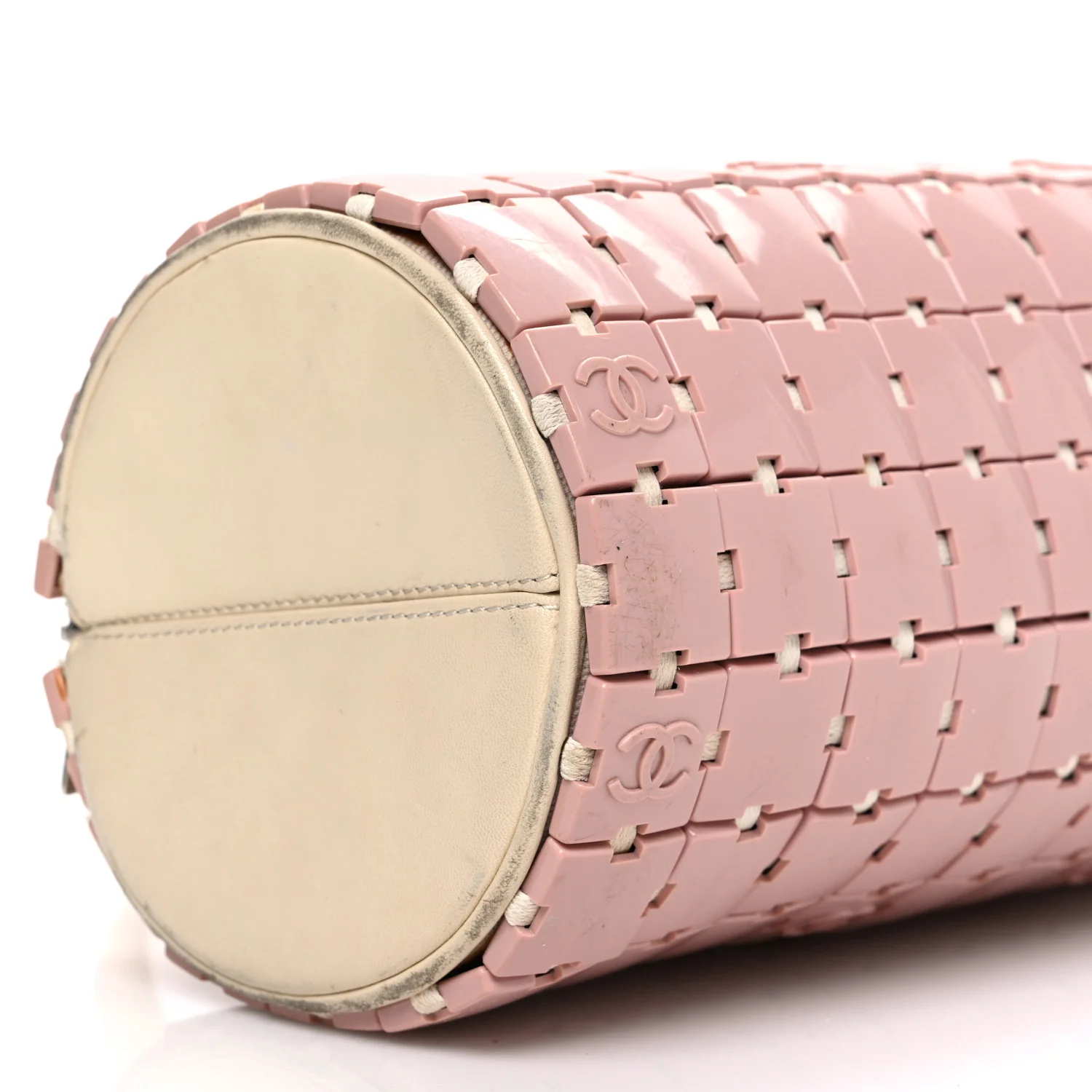 Lambskin Resin Tile Bowler Pink - Image 9