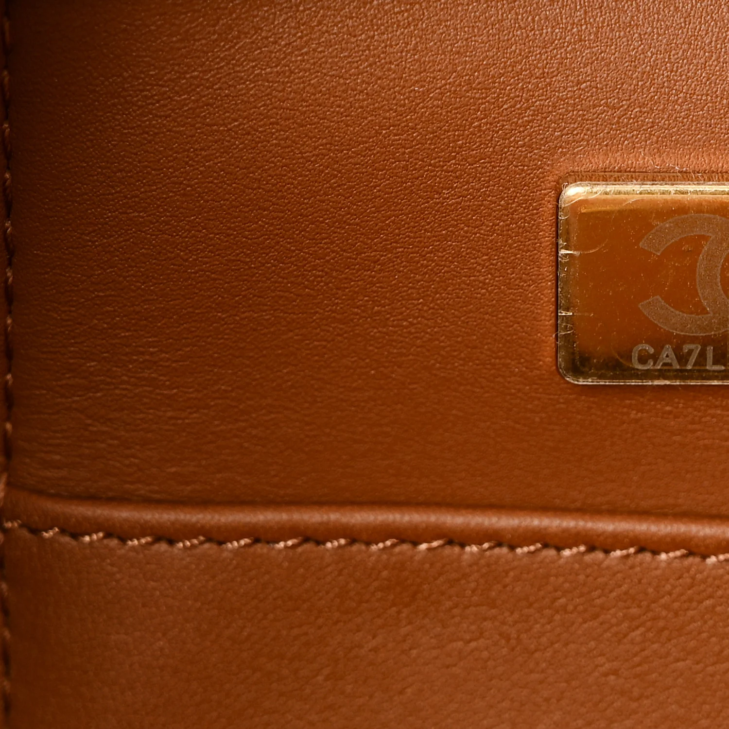 Lambskin Shearling Medium Deauville Tote Brown - Image 8