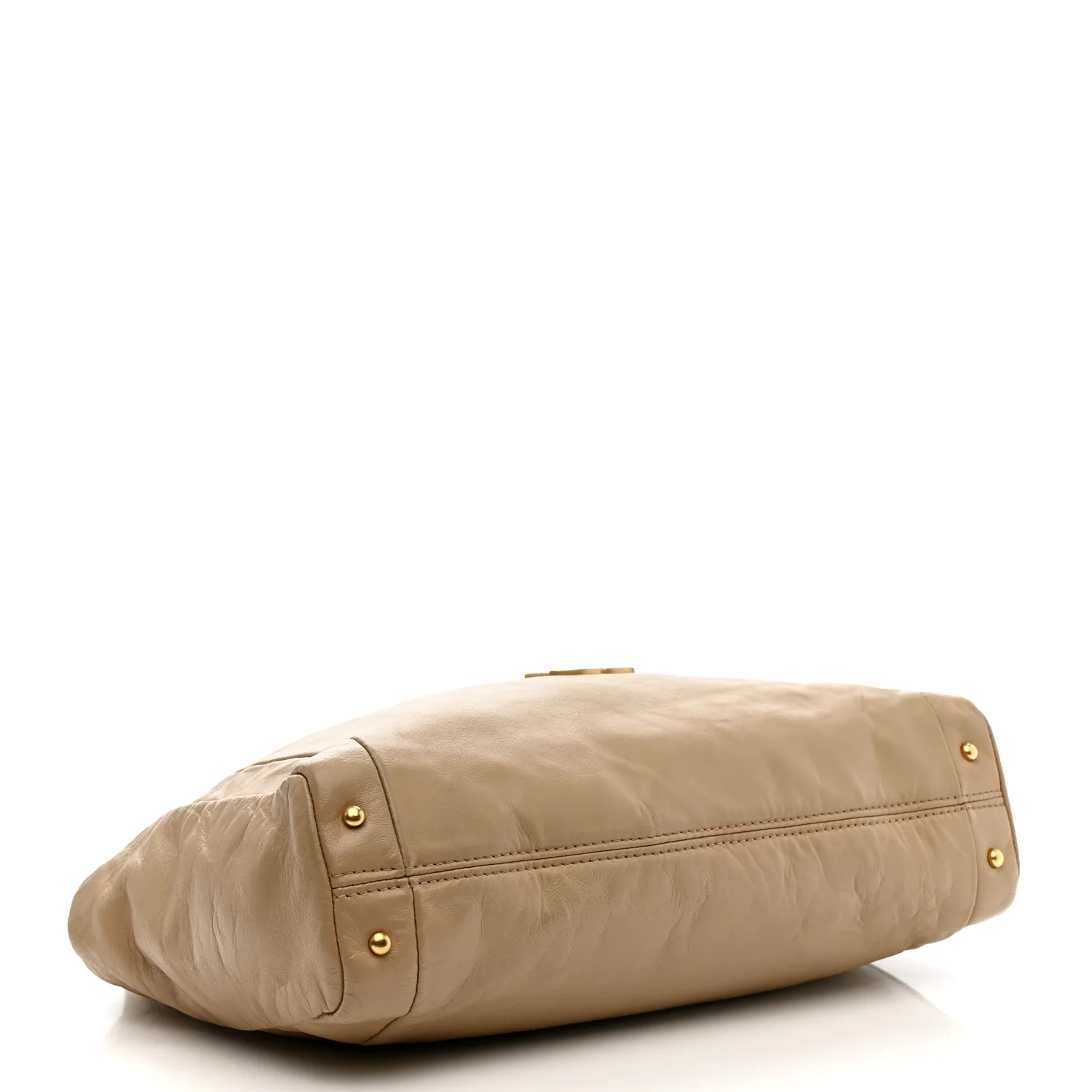 Lambskin Small Olsen Shoulder Bag Beige - Image 4