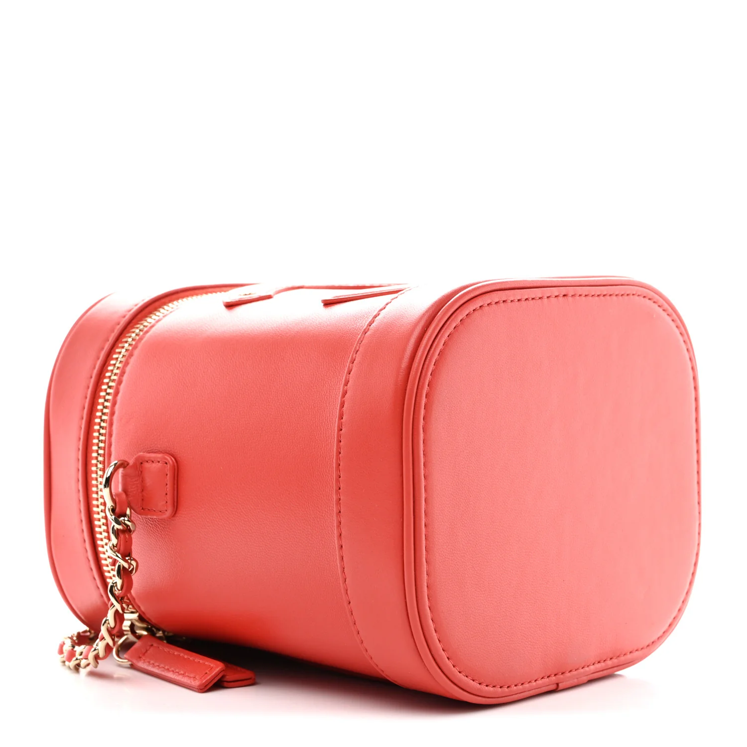 Lambskin Timeless Vanity Cosmetic Case Red - Image 4