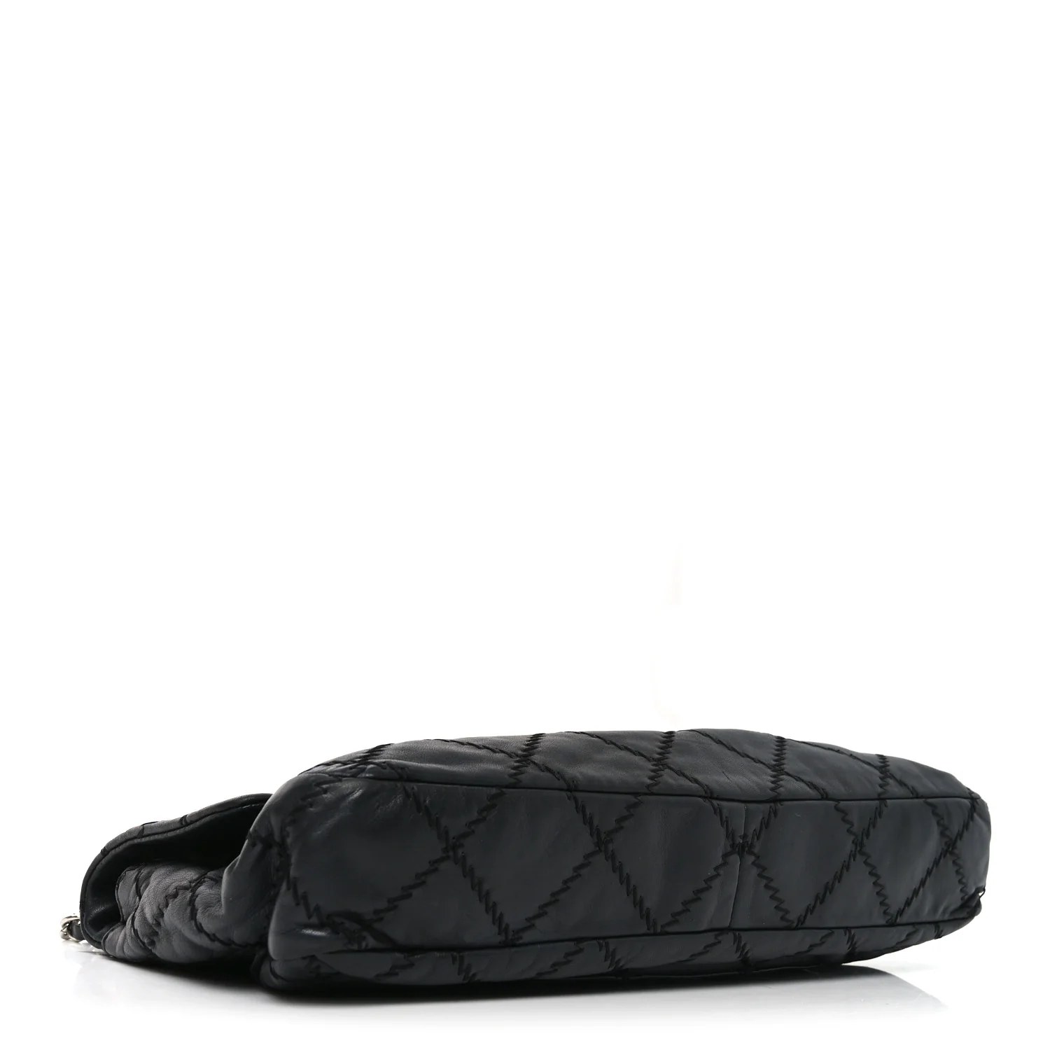 Lambskin Ultimate Stitch Maxi Flap Black - Image 4