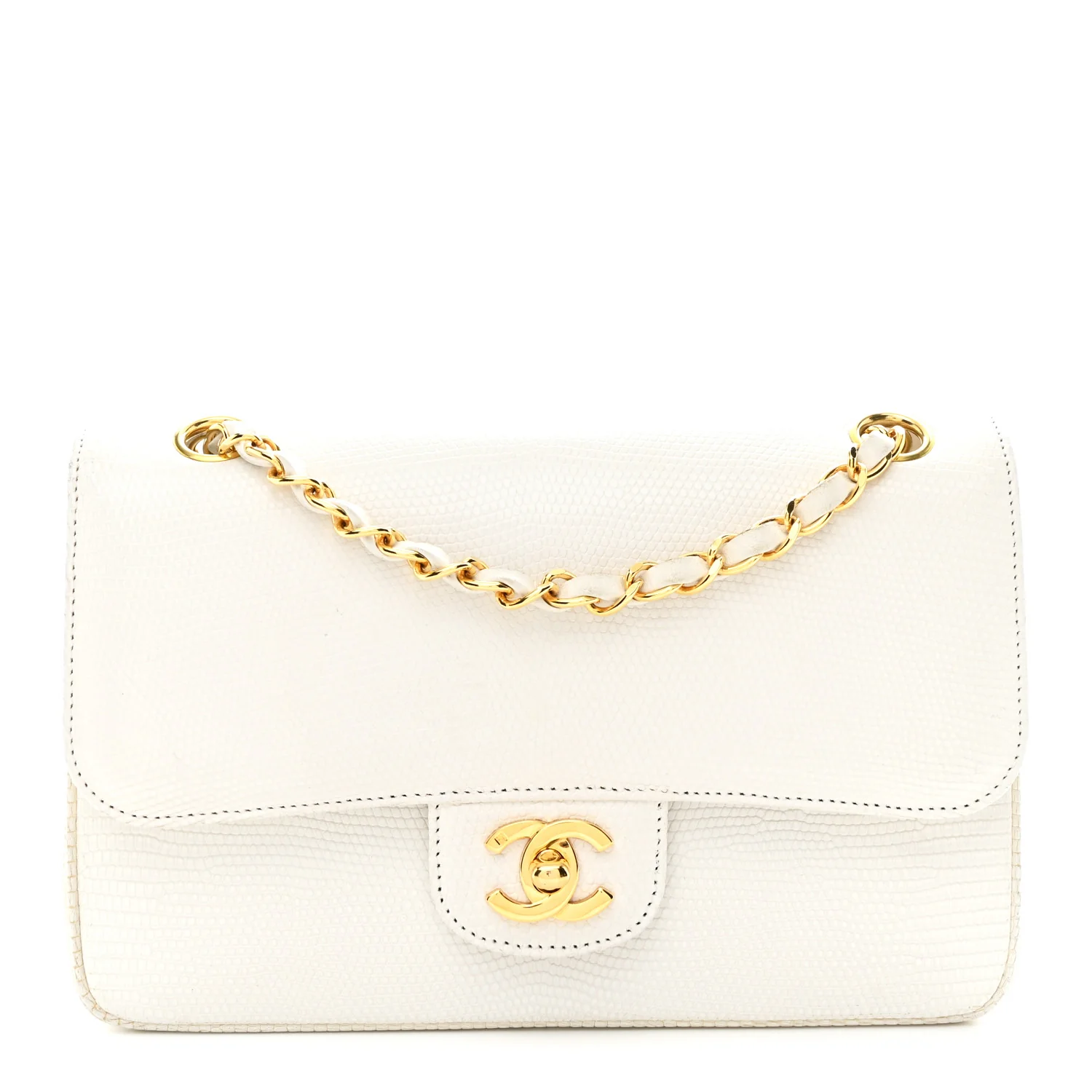 Lizard Small Double Flap White