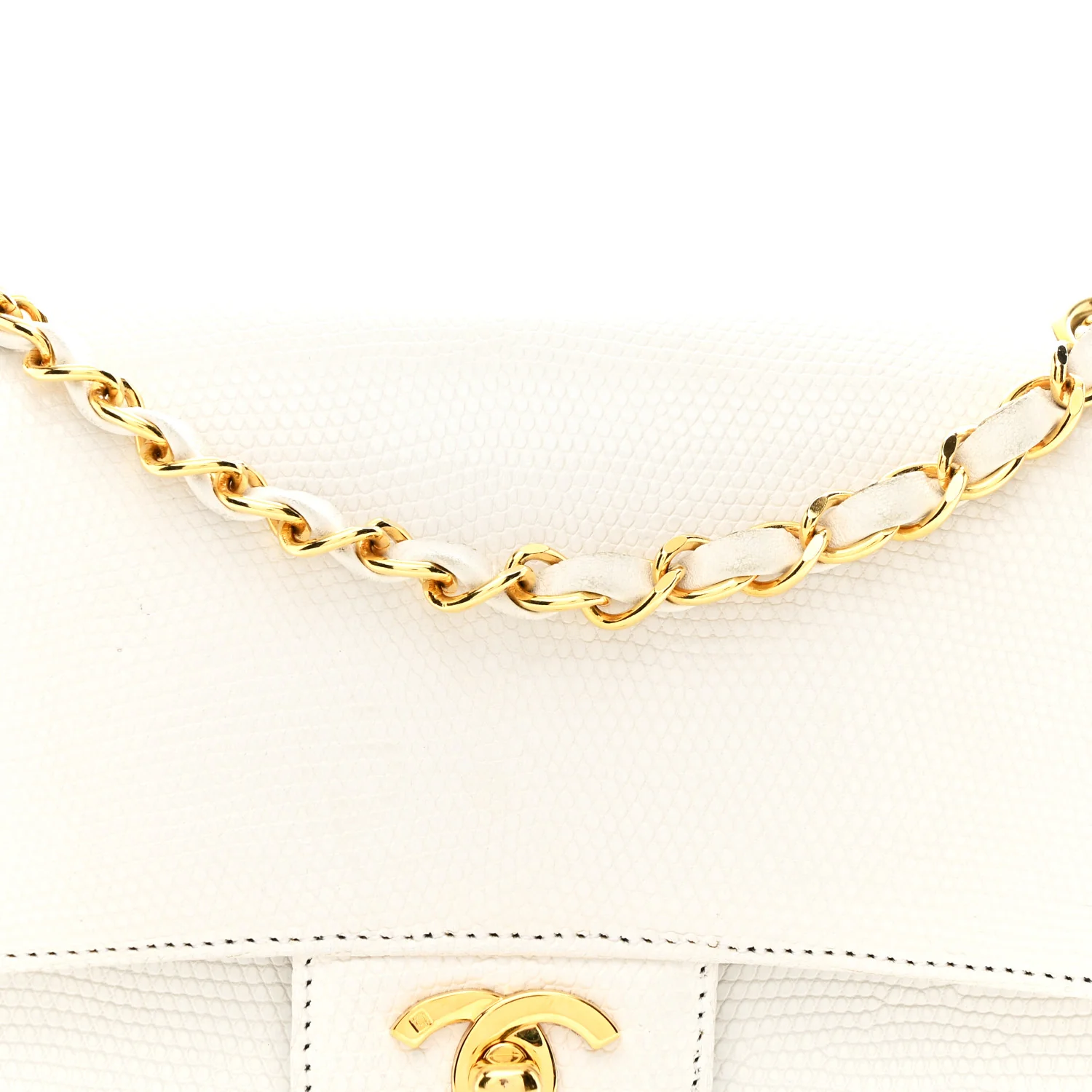 Lizard Small Double Flap White - Image 16