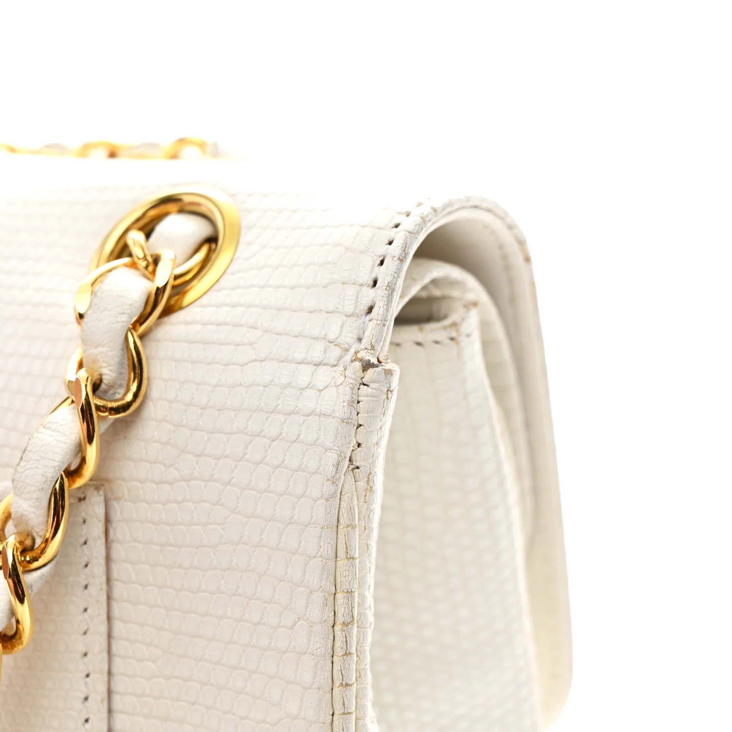 Lizard Small Double Flap White - Image 24