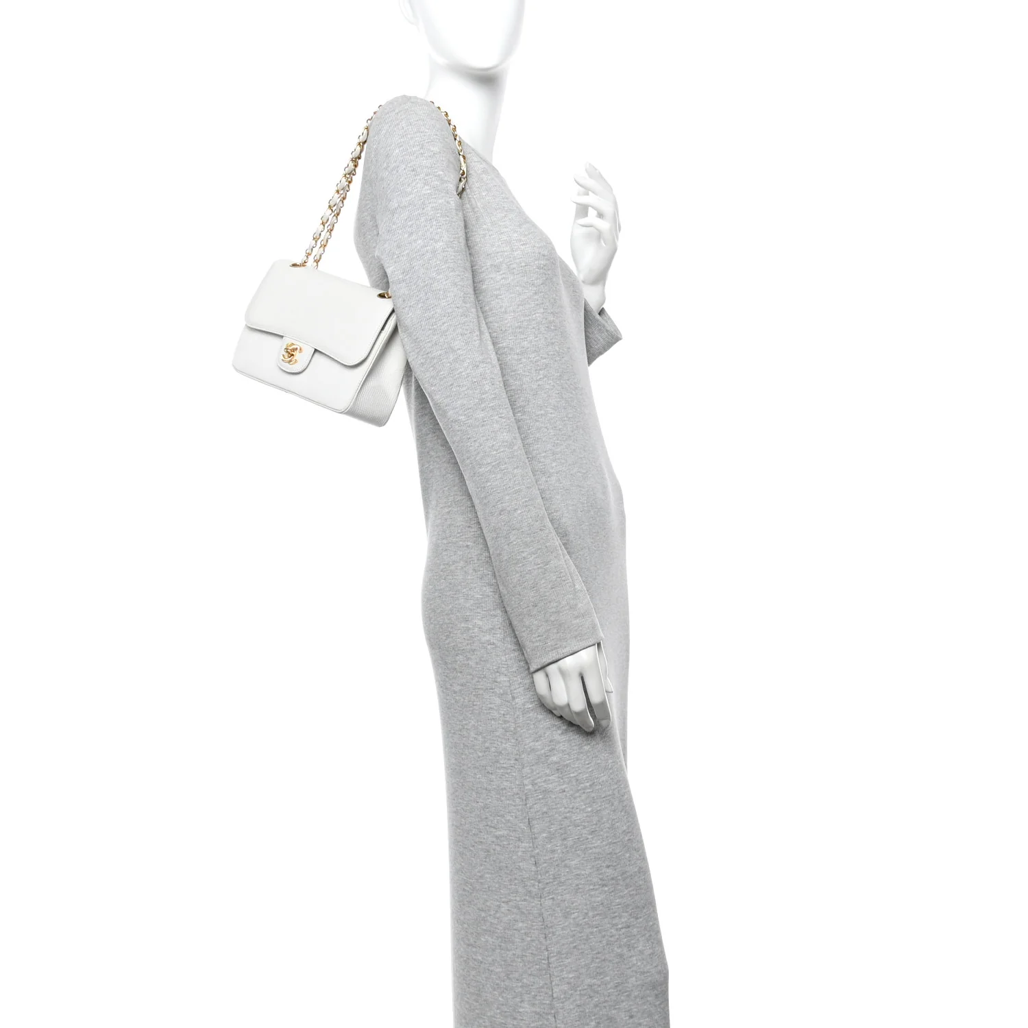 Lizard Small Double Flap White - Image 3