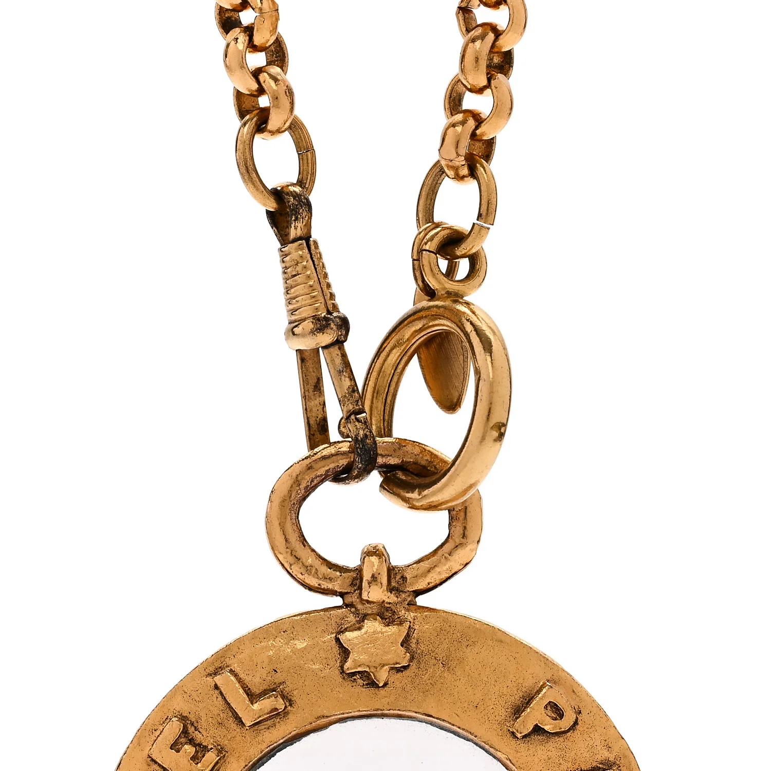Loupe Magnifying Glass Necklace Gold - Image 5