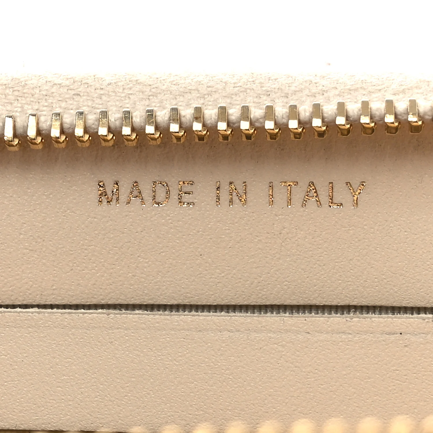 Lurex Canvas Deauville Medium Zip Around Wallet Beige - Image 7