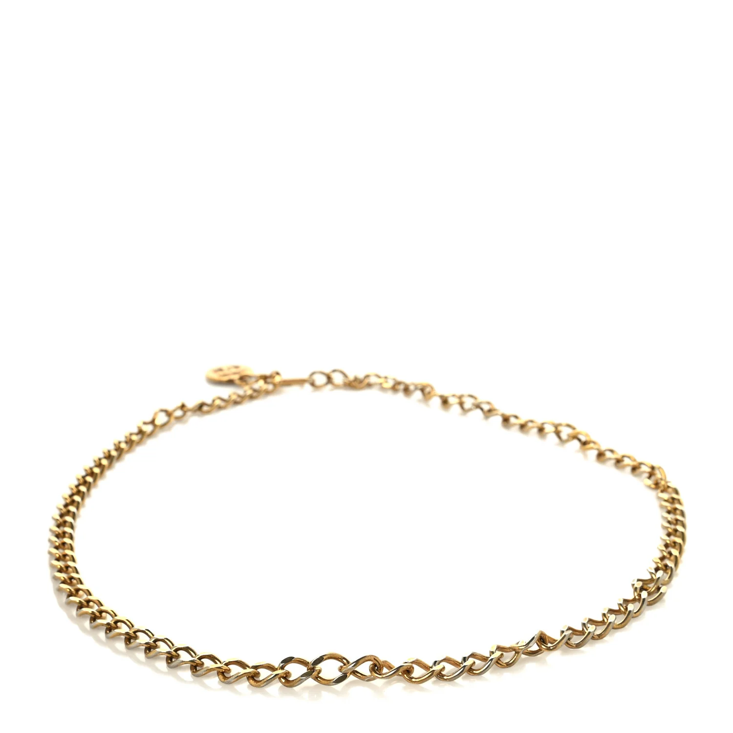 Metal Chain CC Medallion Belt Gold - Image 2