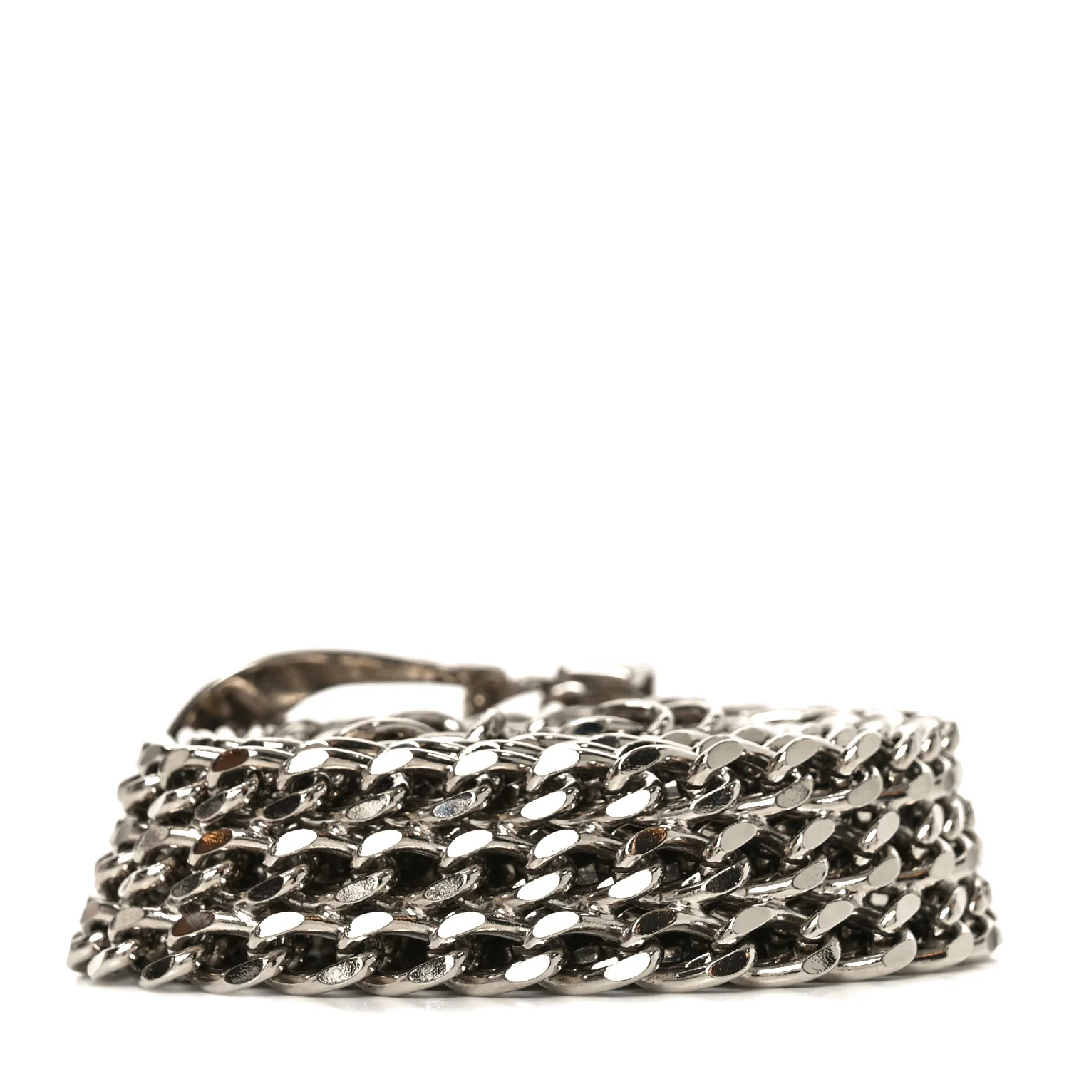 Metal Chain Link Belt Silver - Image 2