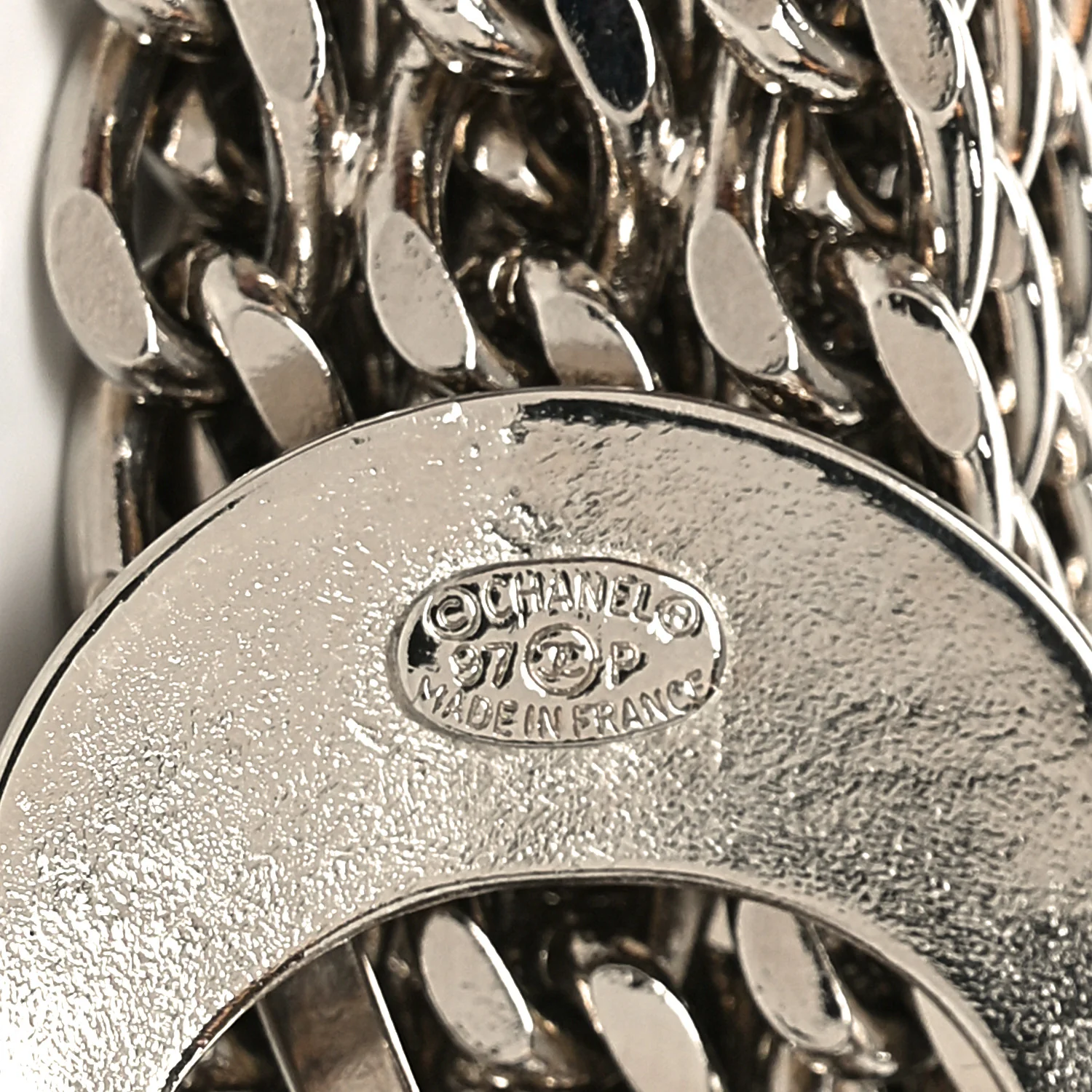 Metal Chain Link Belt Silver - Image 3