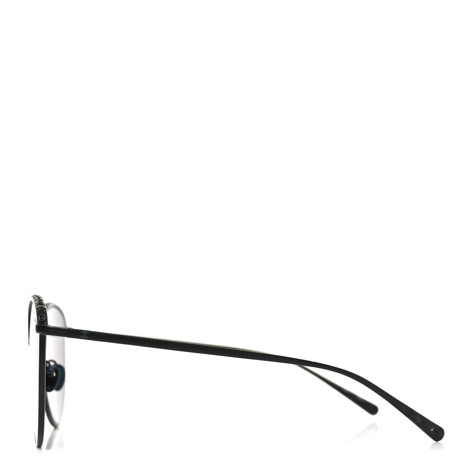 Metal Crystal Polarized Sunglasses 4258-B Black - Image 4