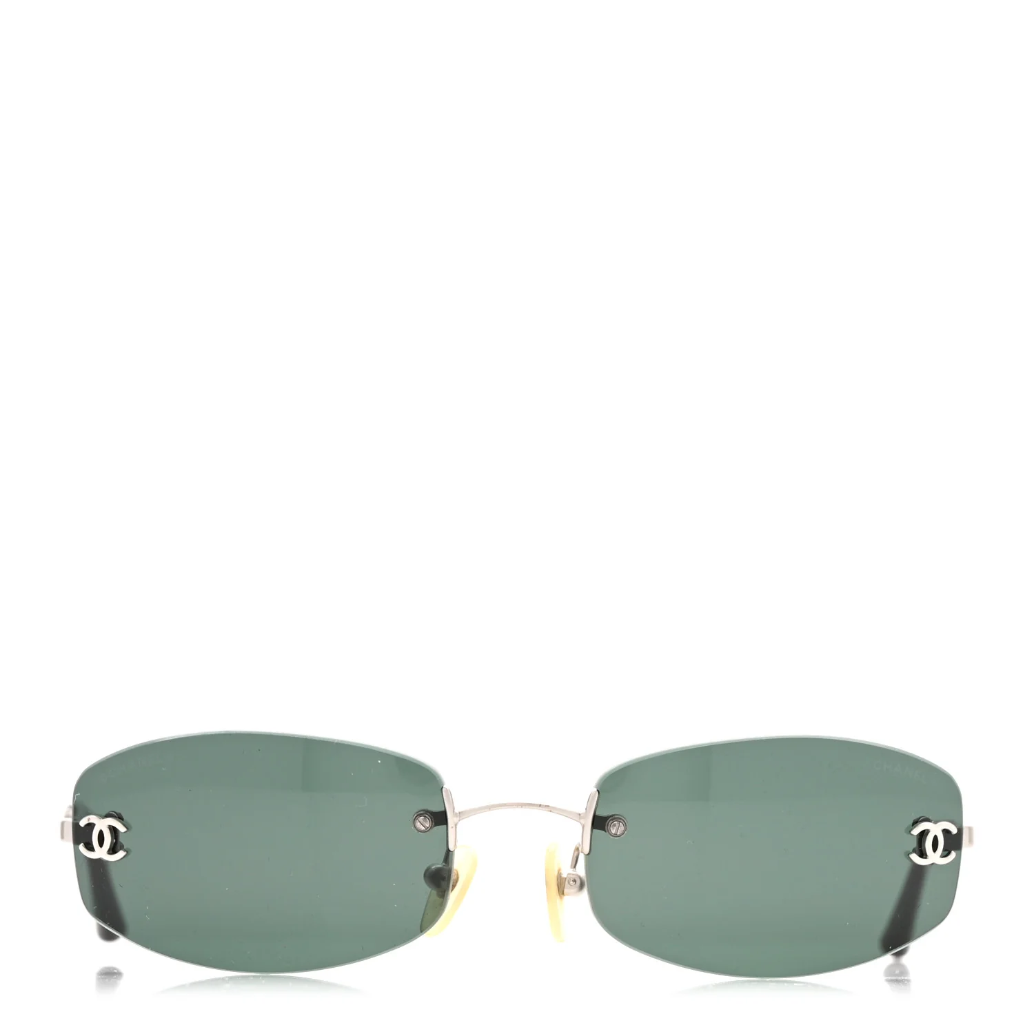 Metal Frameless Sunglasses 4002 Grey - Image 2