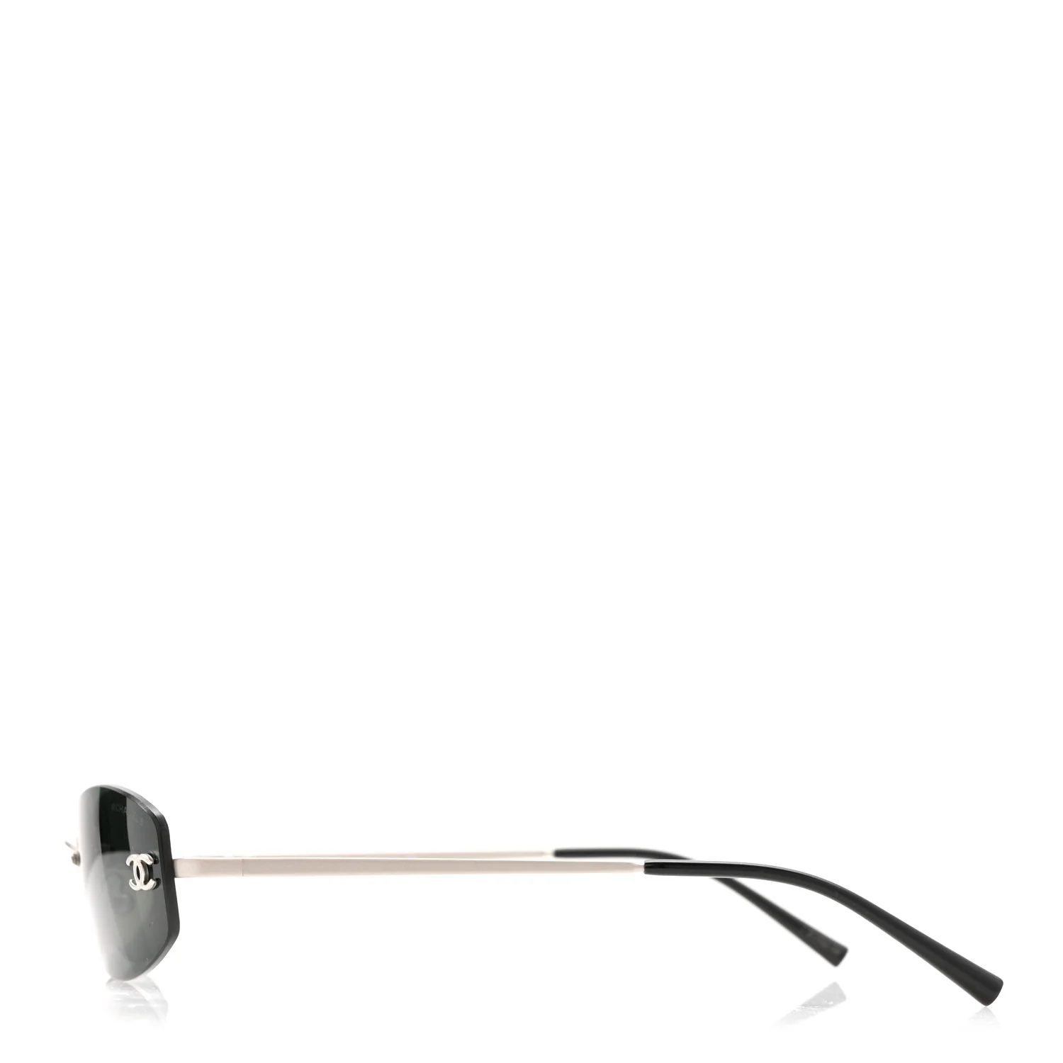 Metal Frameless Sunglasses 4002 Grey - Image 3