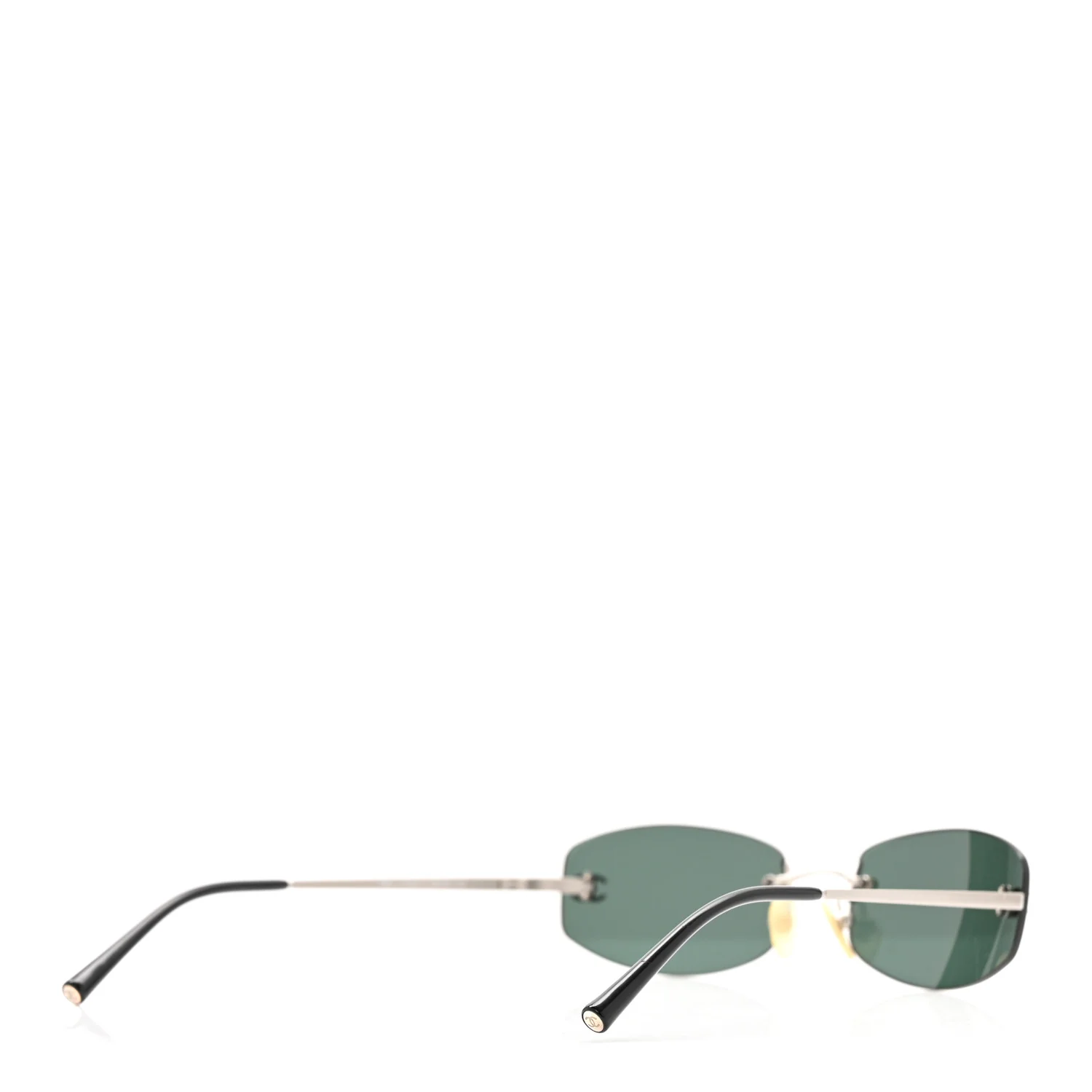 Metal Frameless Sunglasses 4002 Grey - Image 4
