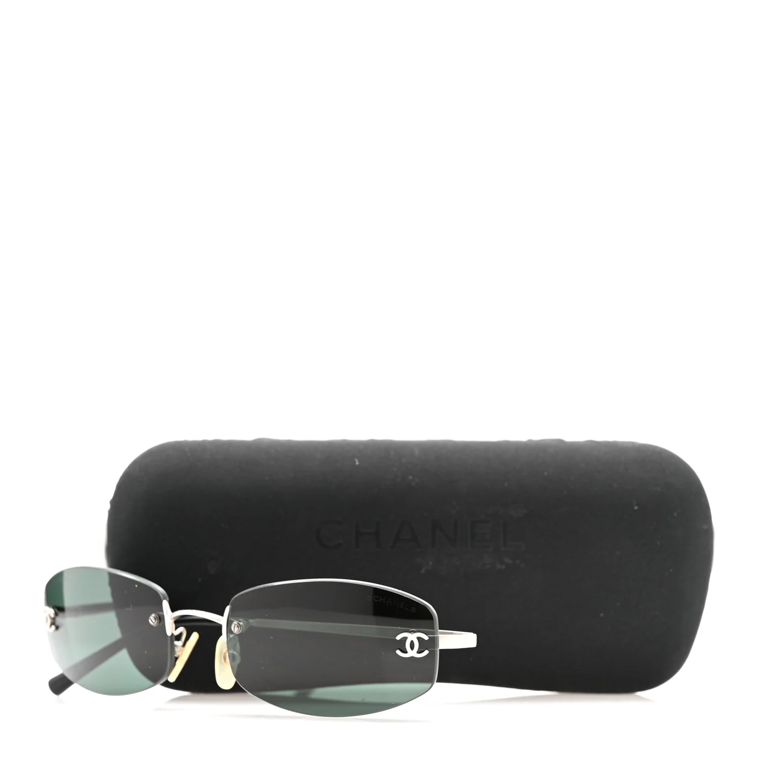 Metal Frameless Sunglasses 4002 Grey - Image 8