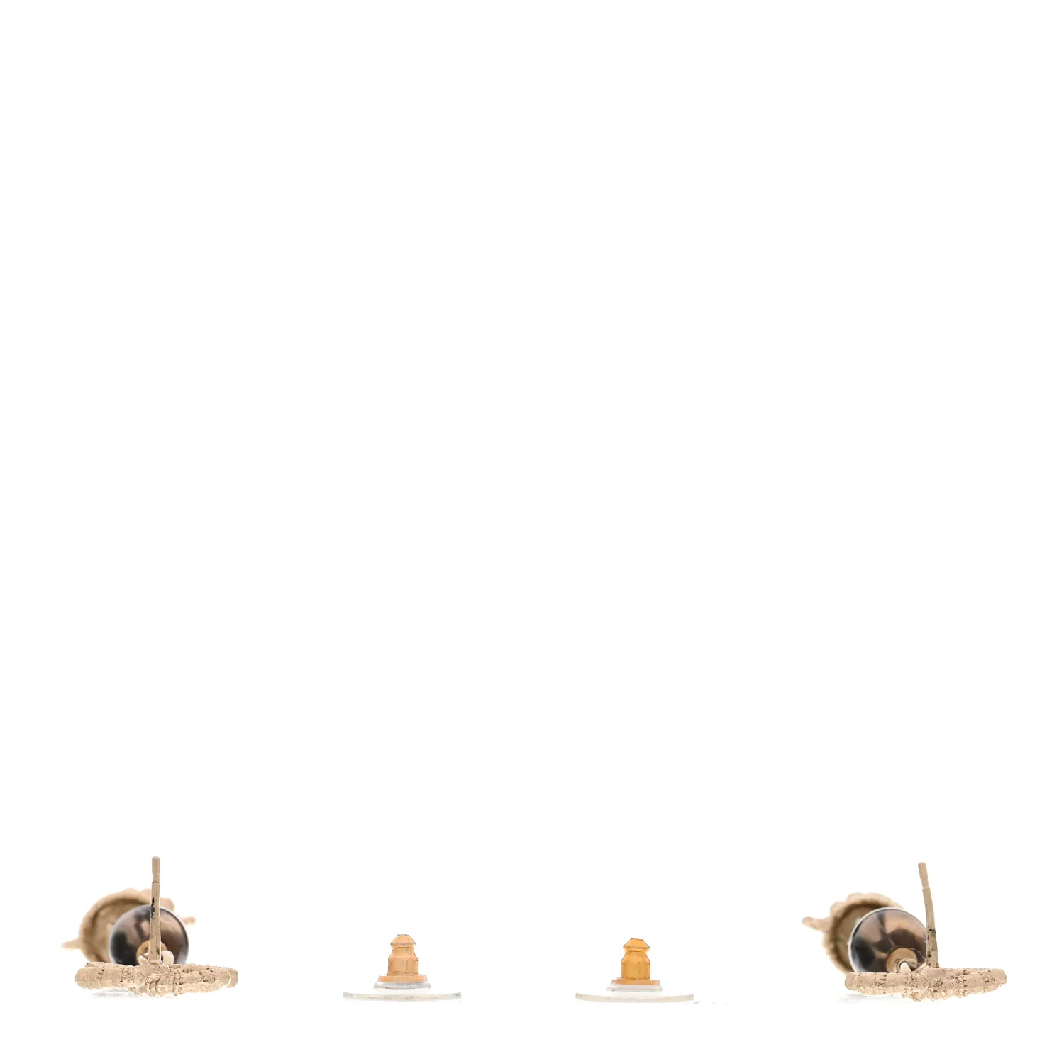 Metal Gripoix CC Drop Earrings Gold - Image 3