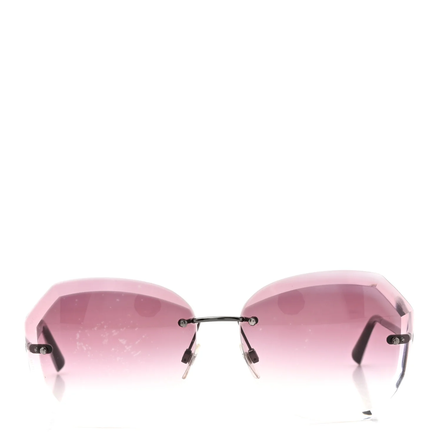 Metal Spring Round Sunglasses 4220 Pink - Image 3