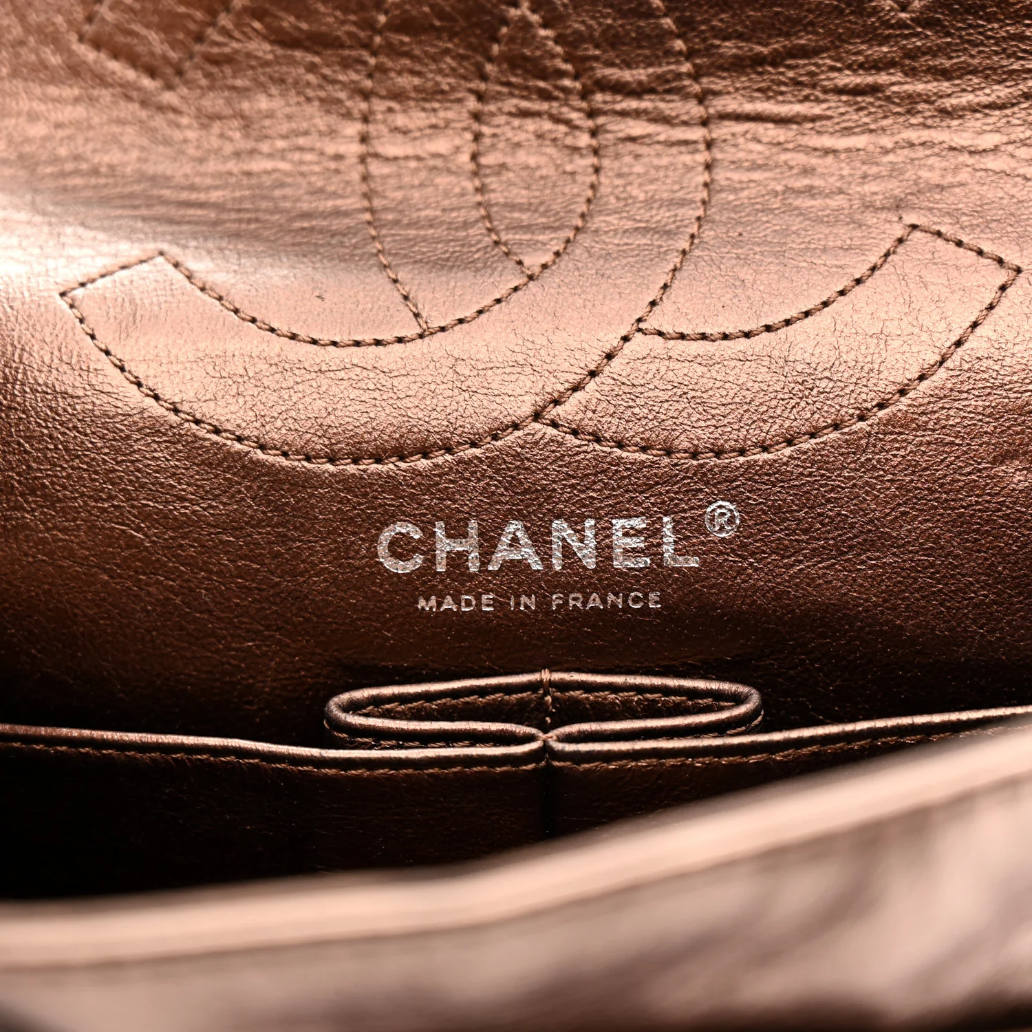 Metallic Aged Calfskin Quilted 2.55 Reissue 226 Flap Bronze - Image 6