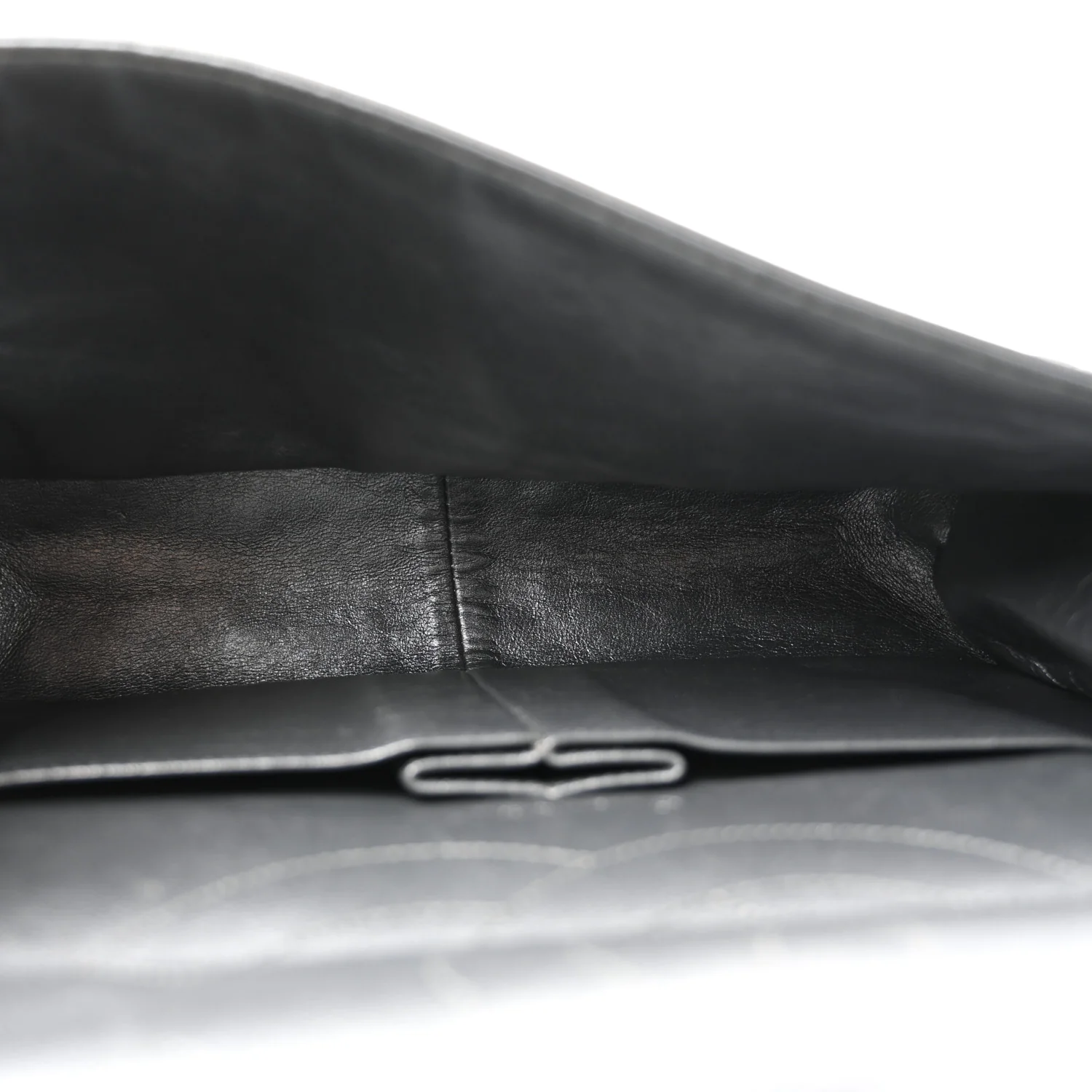 Metallic Aged Calfskin Quilted 2.55 Reissue 227 Flap Dark Silver - Image 13