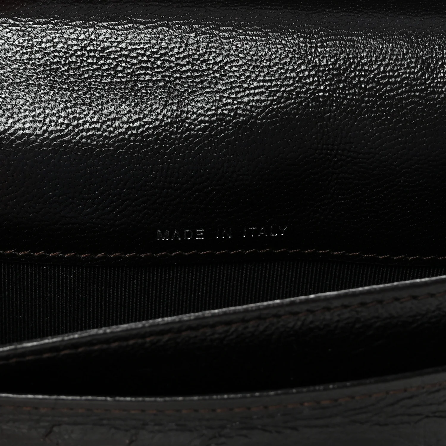 Metallic Calfskin Diamond Embossed Yen Wallet Gold - Image 7