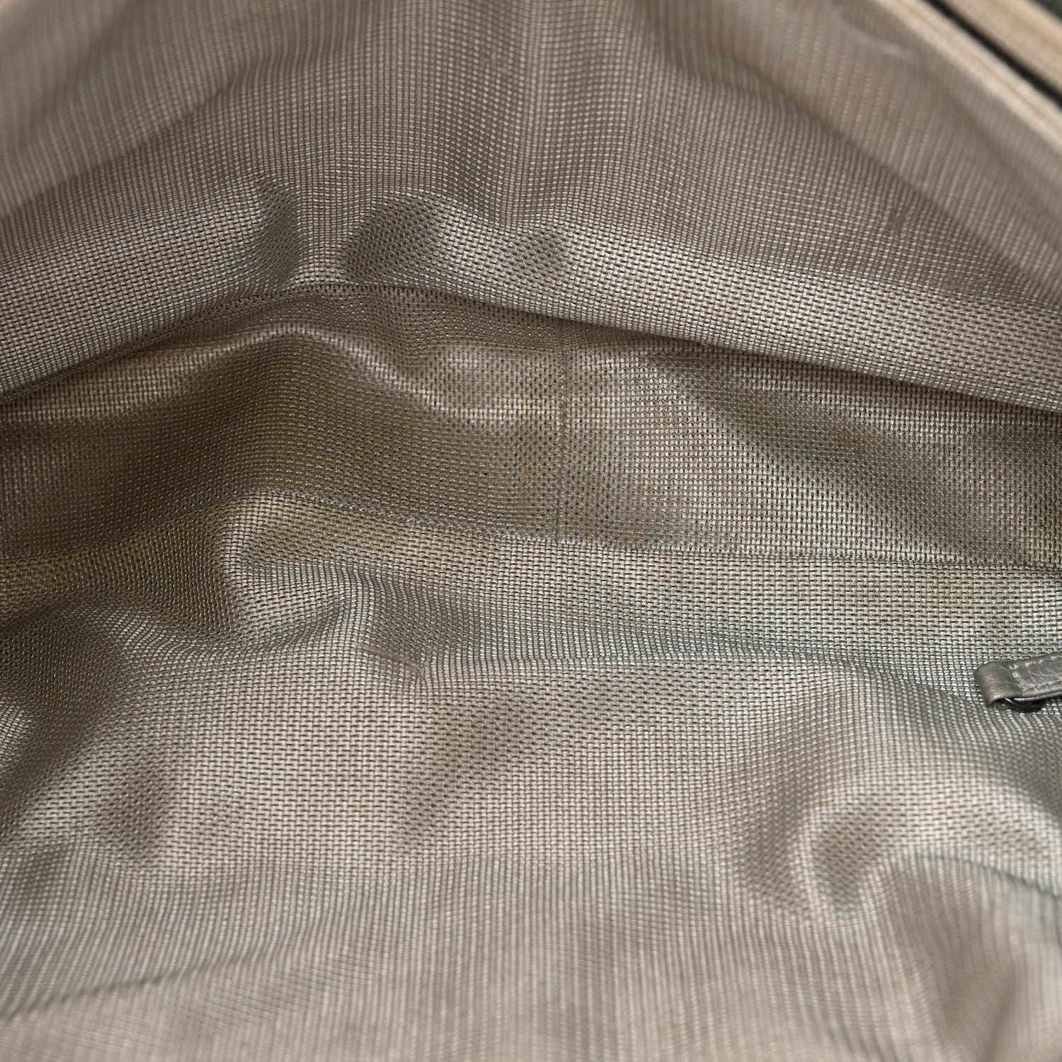 Metallic Calfskin Quilted XXL Travel Flap Bag Silver - Image 7