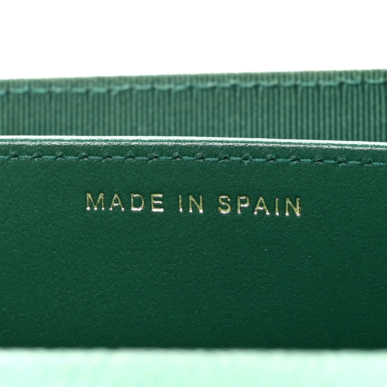 Metallic Caviar Quilted Flap Card Holder Wallet Green - Image 7