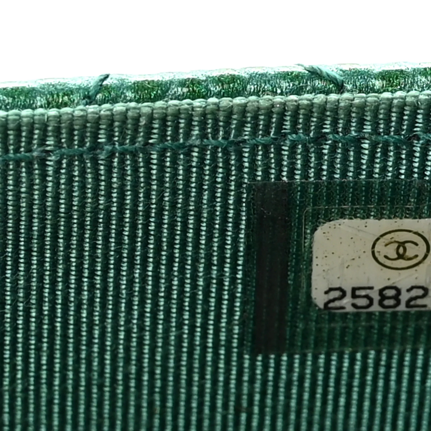 Metallic Caviar Quilted Flap Card Holder Wallet Green - Image 8