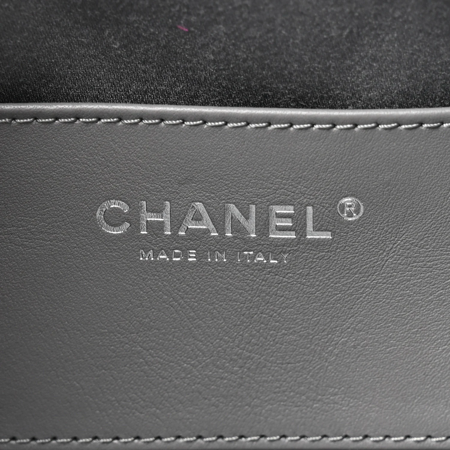 Metallic Caviar Quilted Mini Chanel 25 Handbag Anthracite - Image 6