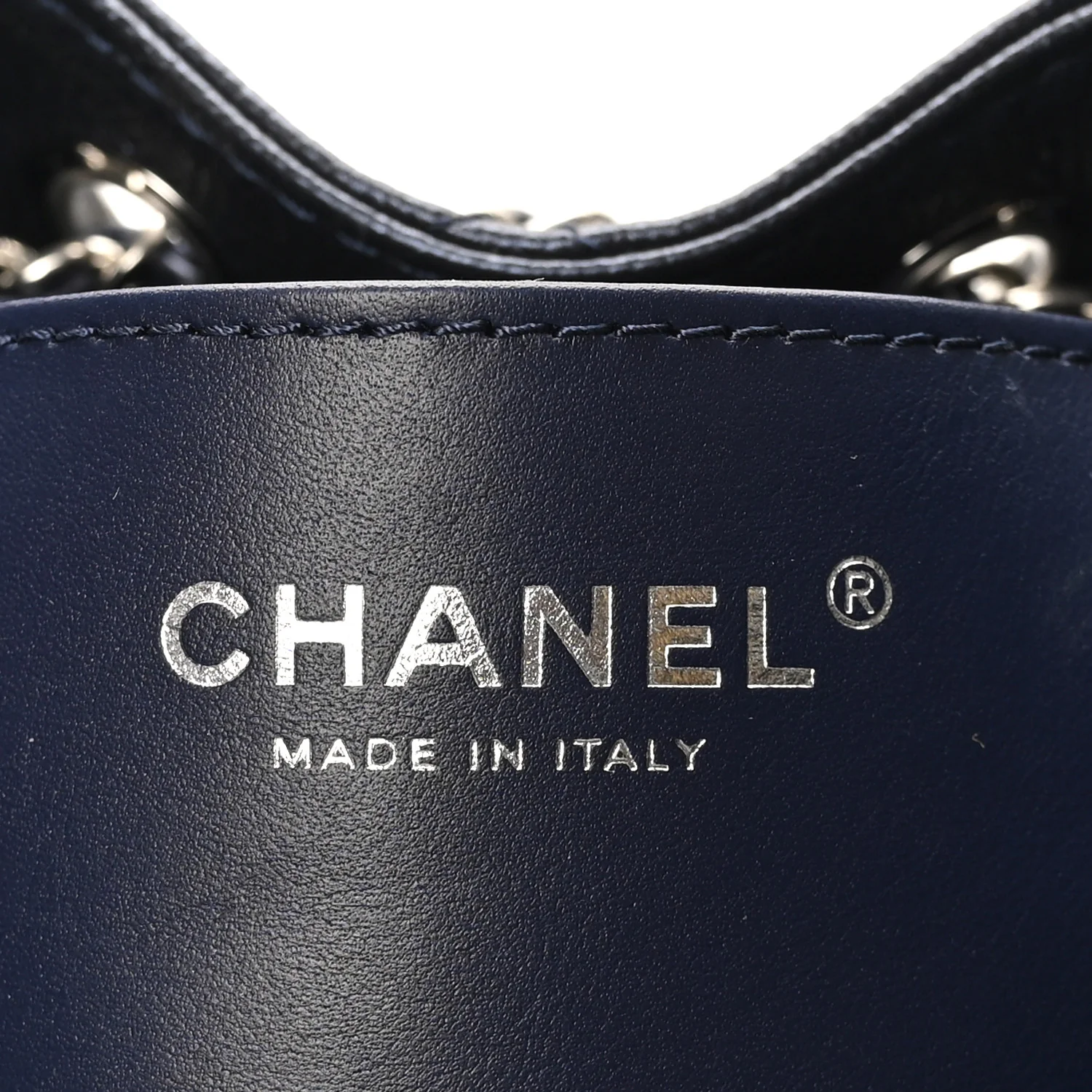 Metallic Caviar Quilted Mini Chanel 25 Handbag Dark Blue - Image 6