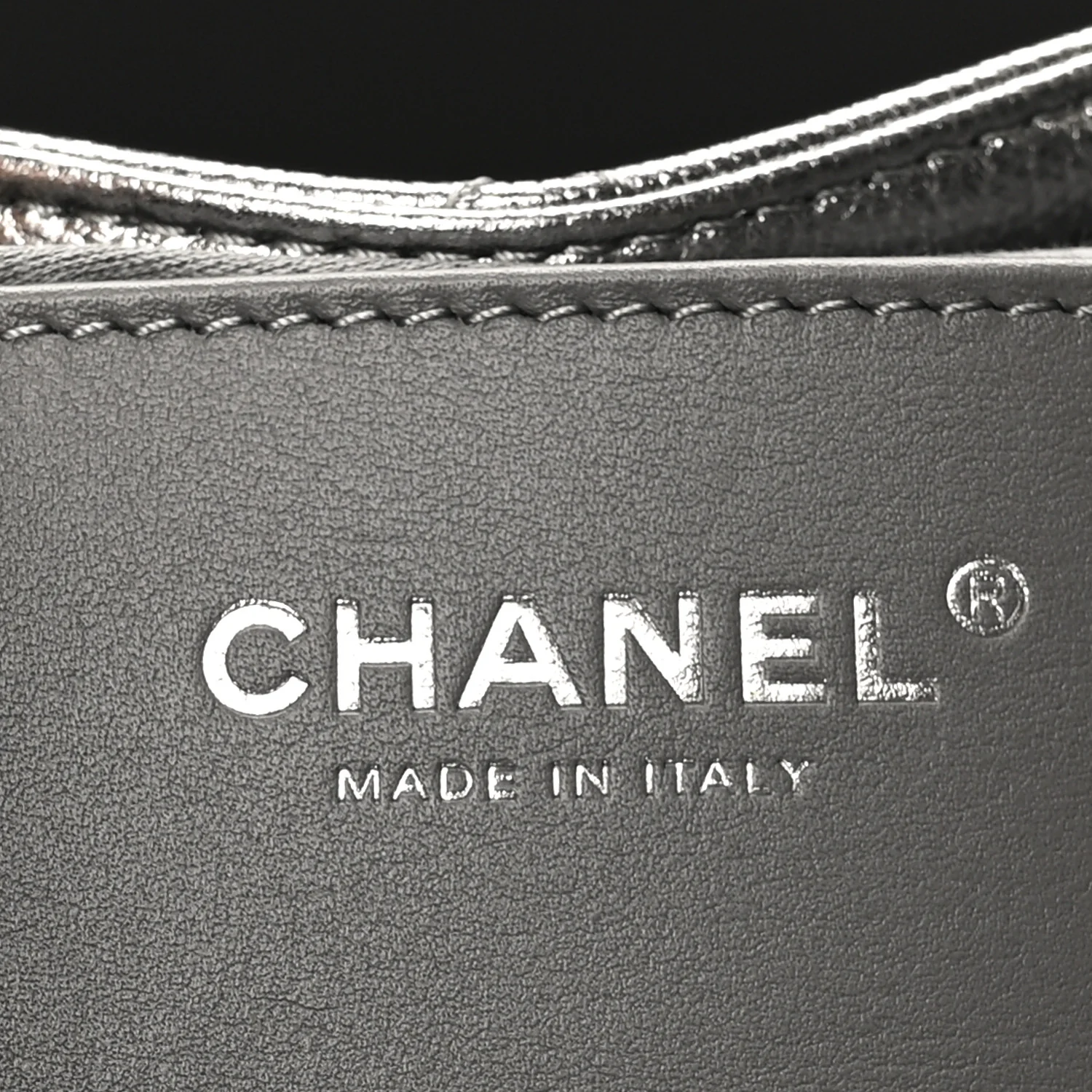 Metallic Caviar Quilted Small Chanel 25 Handbag Anthracite - Image 10