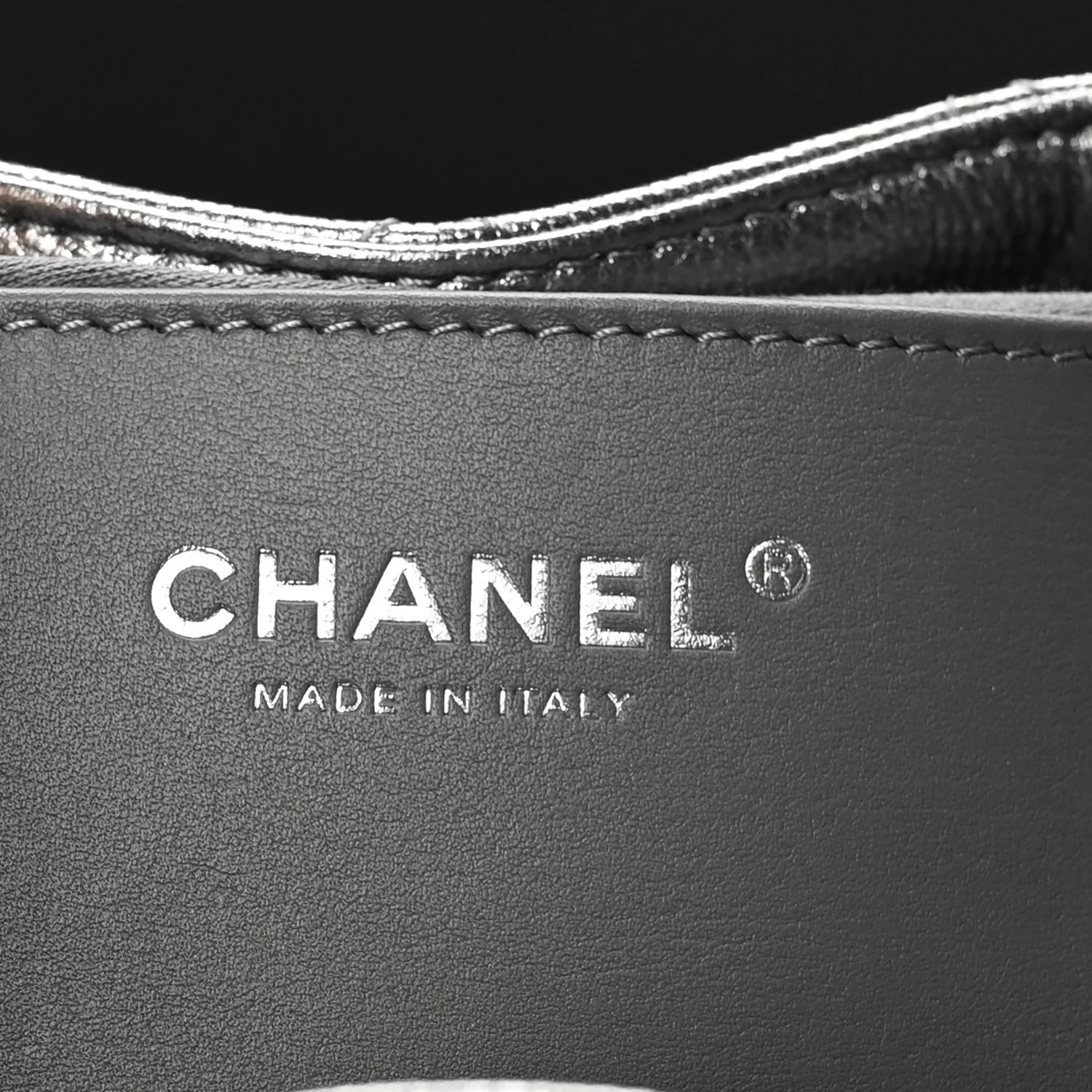 Metallic Caviar Quilted Small Chanel 25 Handbag Anthracite - Image 11