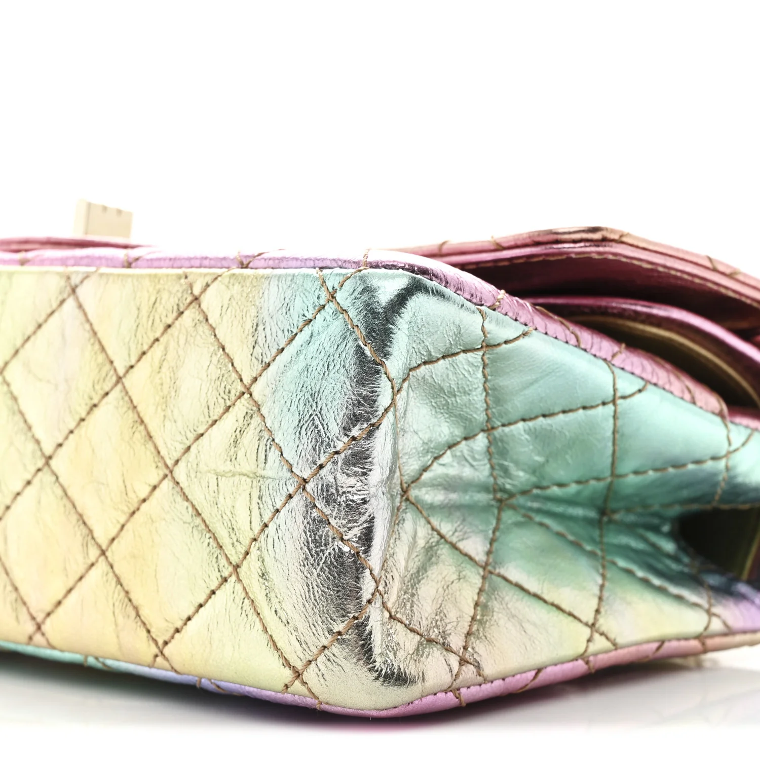 Metallic Goatskin Quilted 2.55 Reissue 225 Flap Multicolor - Image 10