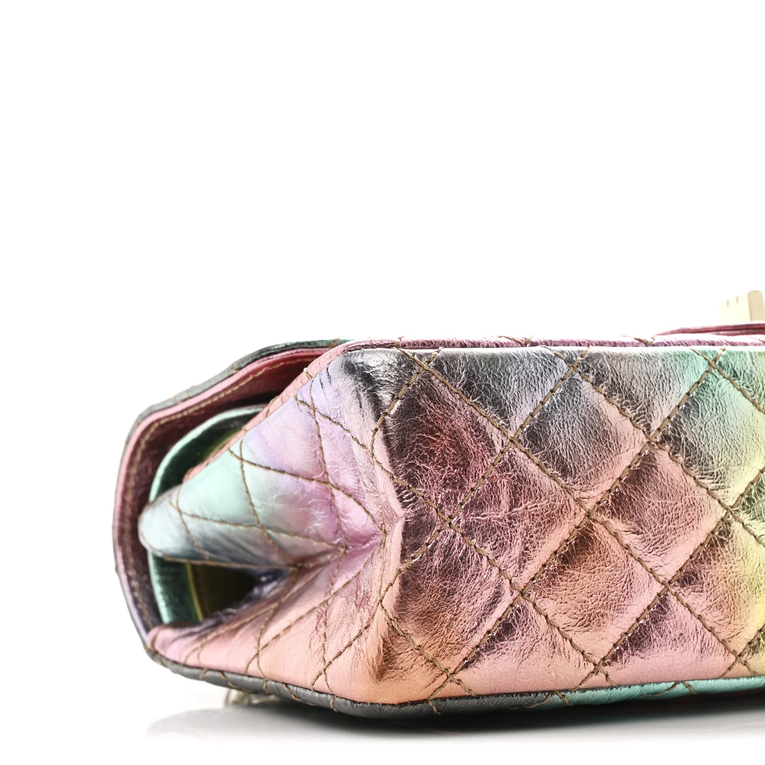 Metallic Goatskin Quilted 2.55 Reissue 225 Flap Multicolor - Image 9