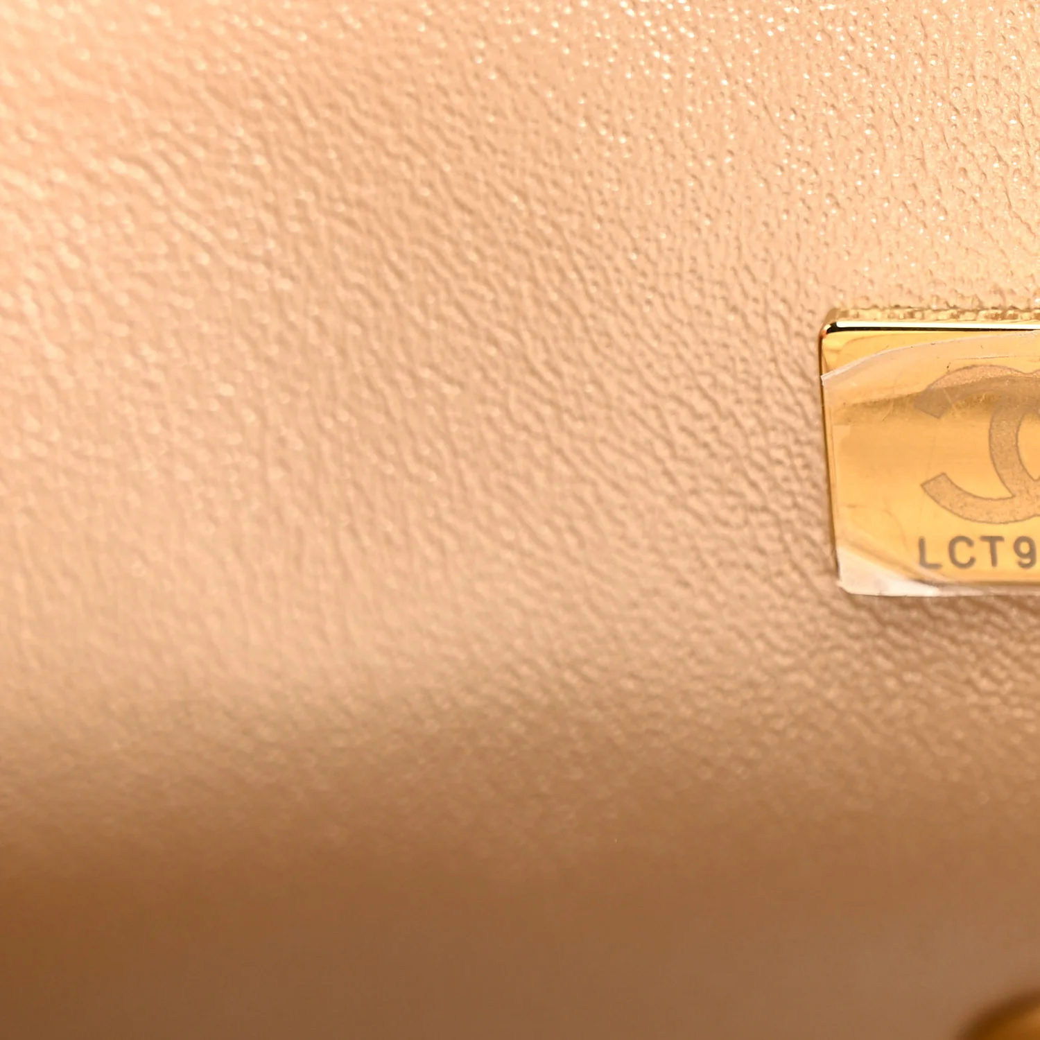 Metallic Goatskin Quilted Mini Rectangular Flap Gold - Image 7