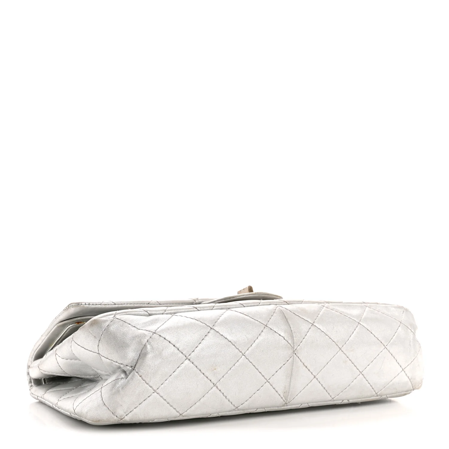 Metallic Lambskin Quilted 2.55 Reissue 227 Flap Silver - Image 4
